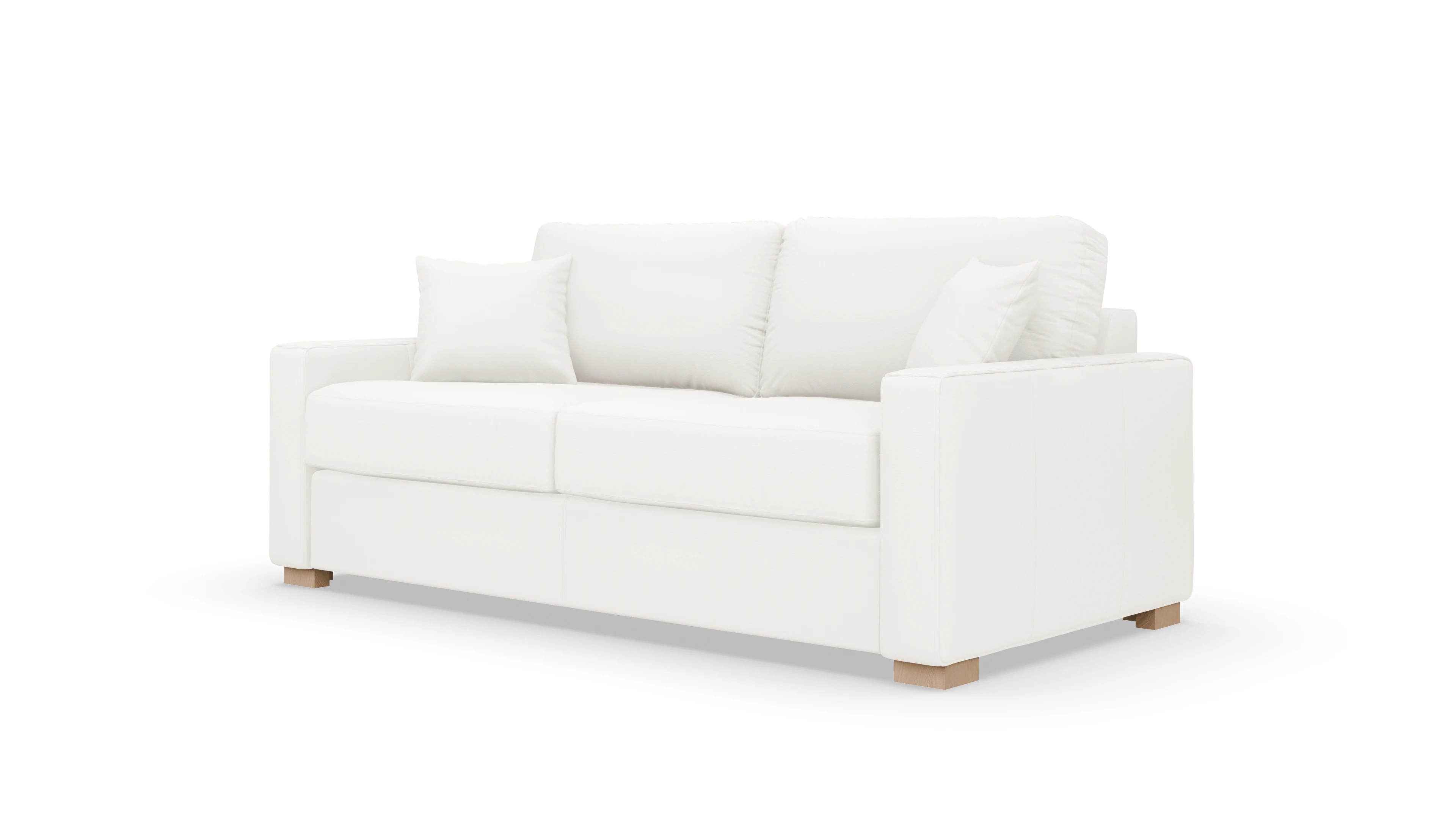 Leder-Schlafsofa Christensen Ansicht des Produktes Christensen in Leder weiß