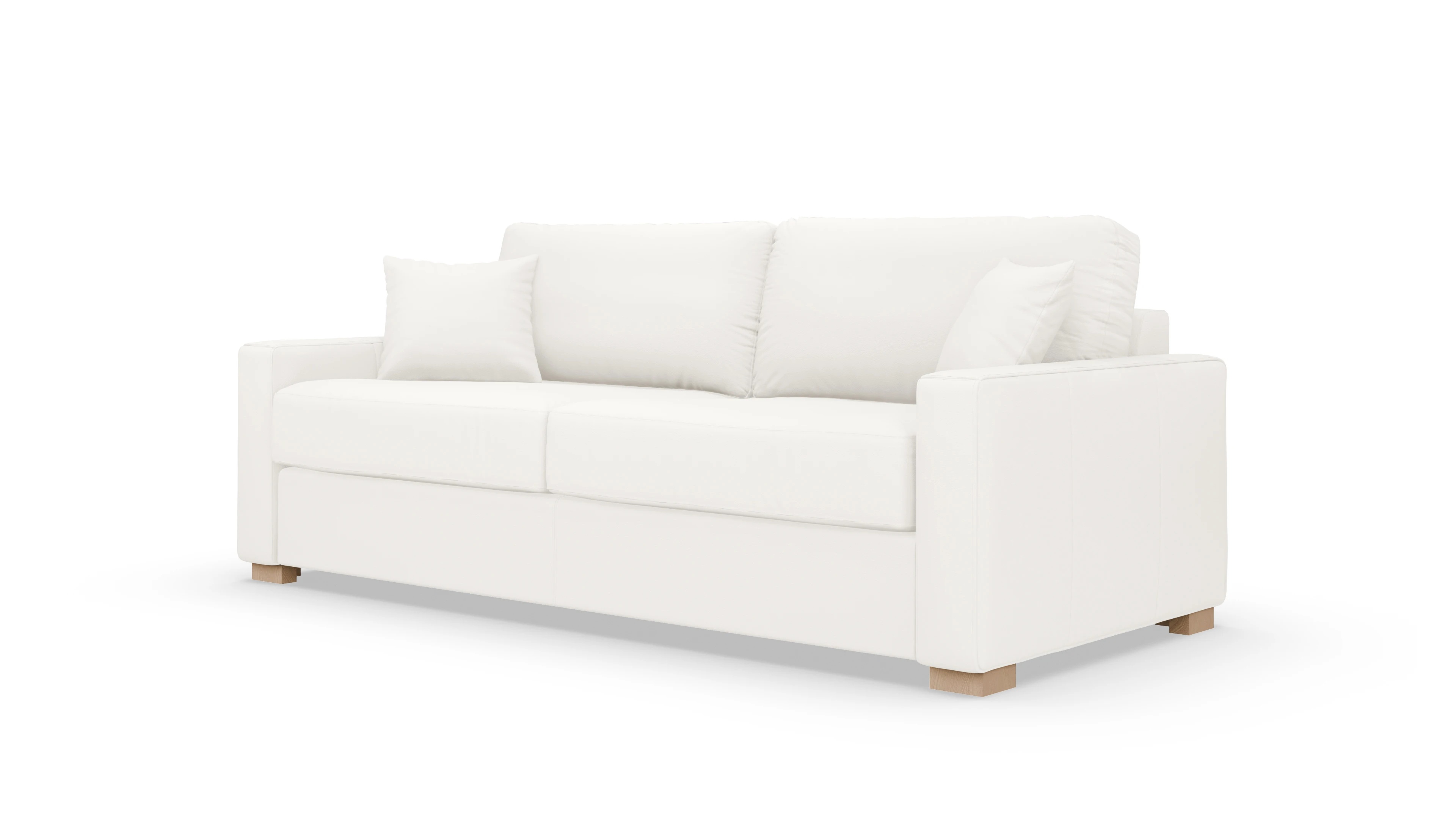 Leder-Schlafsofa Christensen Ansicht des Produktes Christensen in Leder weiß