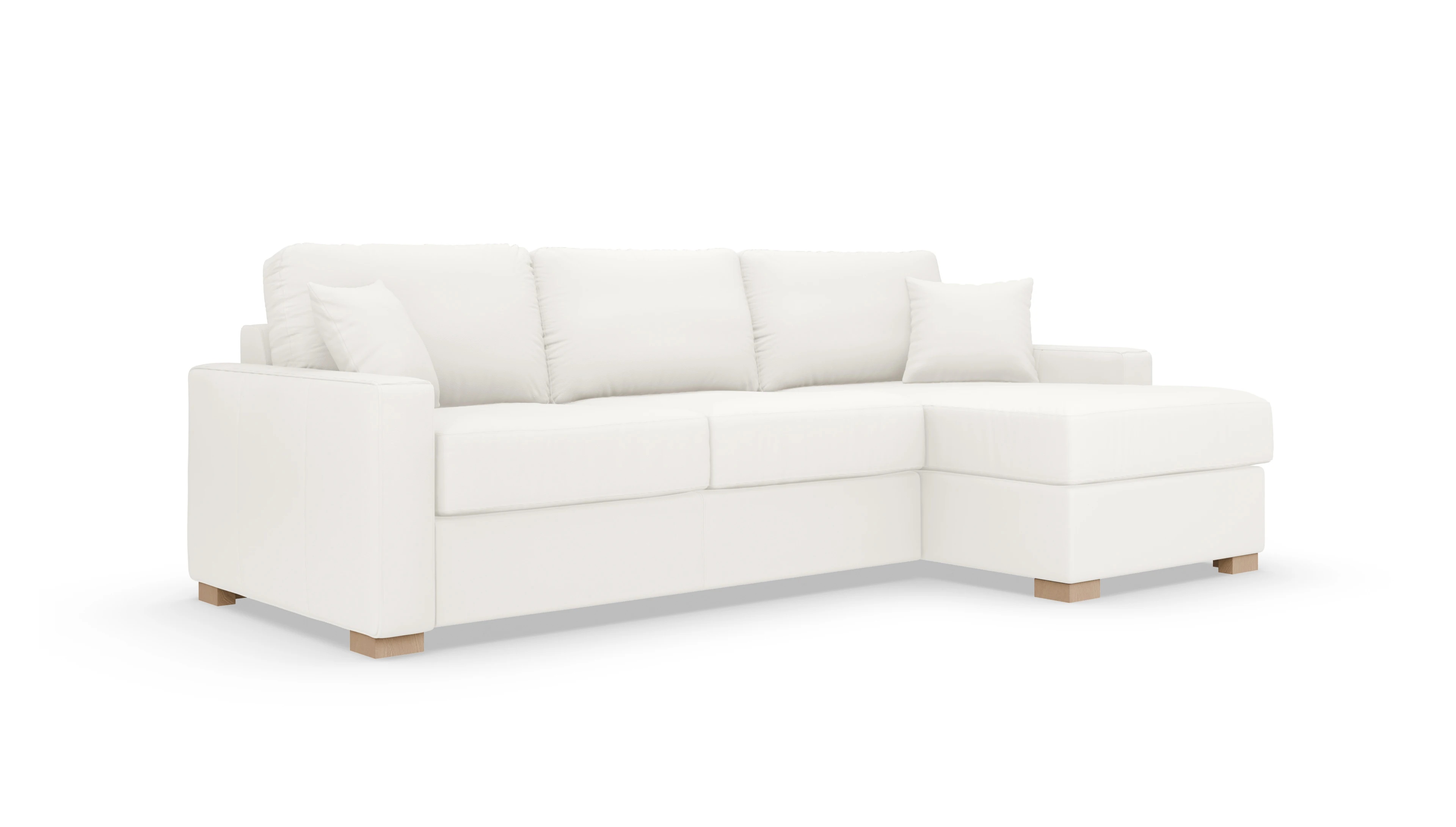 Leder-Schlafsofa Christensen Ansicht des Produktes Christensen in Leder weiß