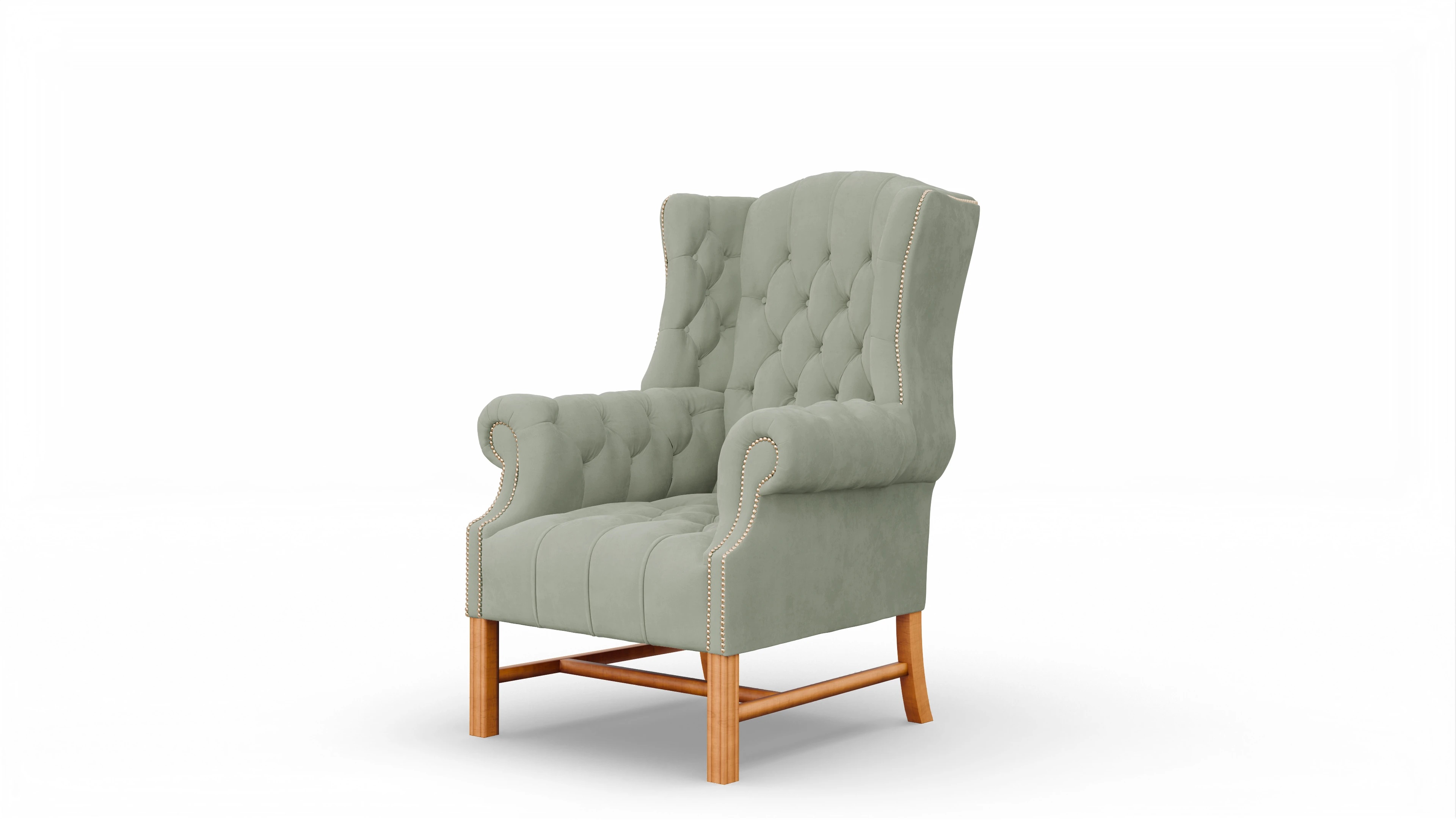 Ansicht des Produktes Hawkins Sessel in Samt grün