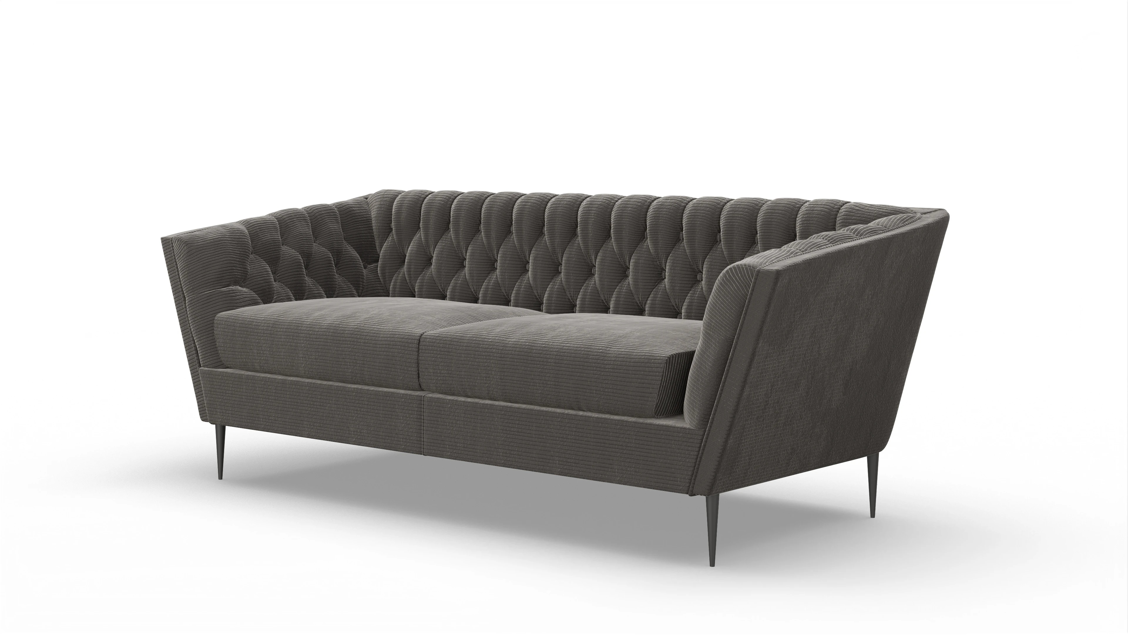 Ansicht des Produktes Neo 2-Sitzer in Cord schwarz