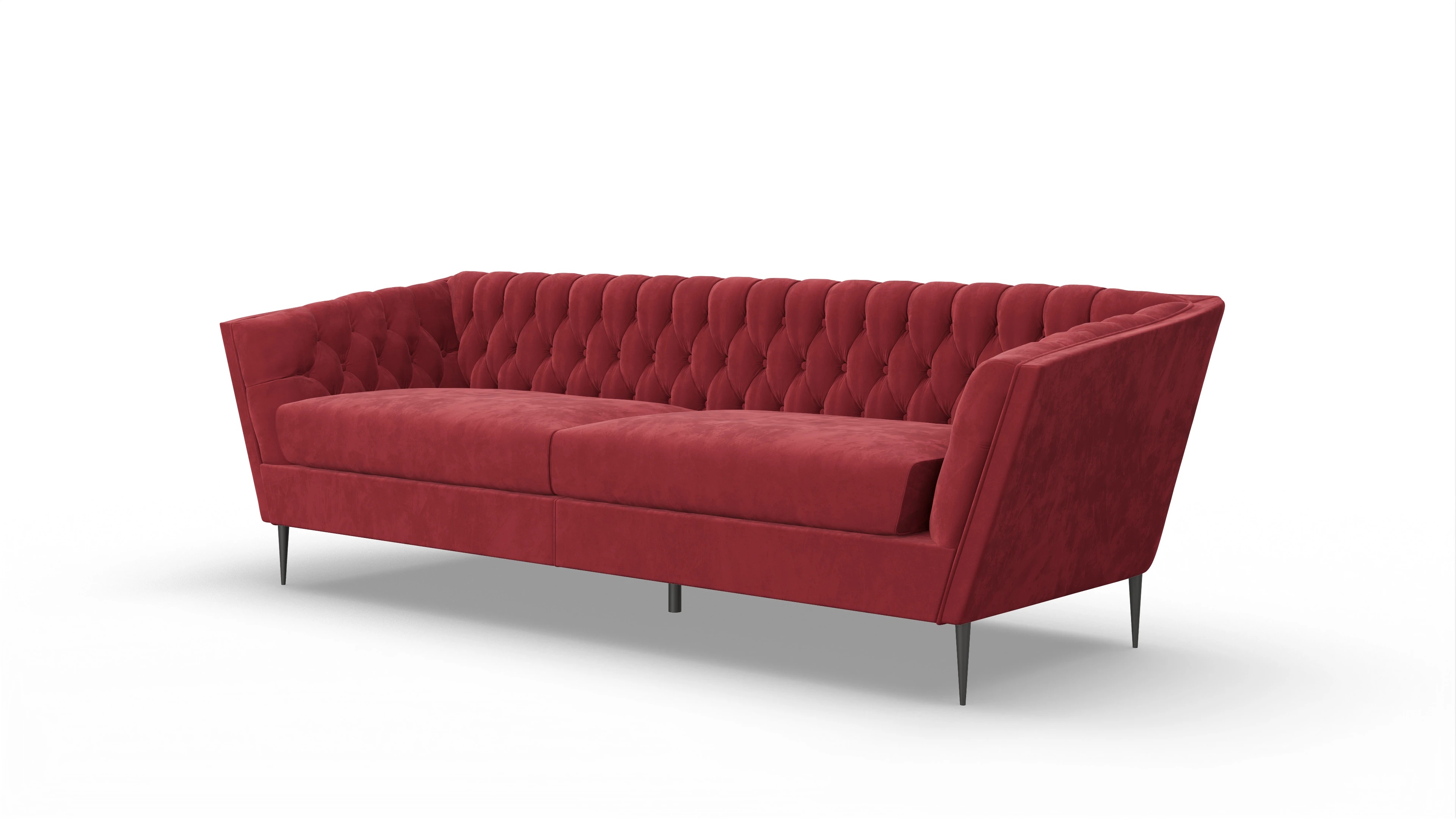 Ansicht des Produktes Neo 3-Sitzer in Samt rot