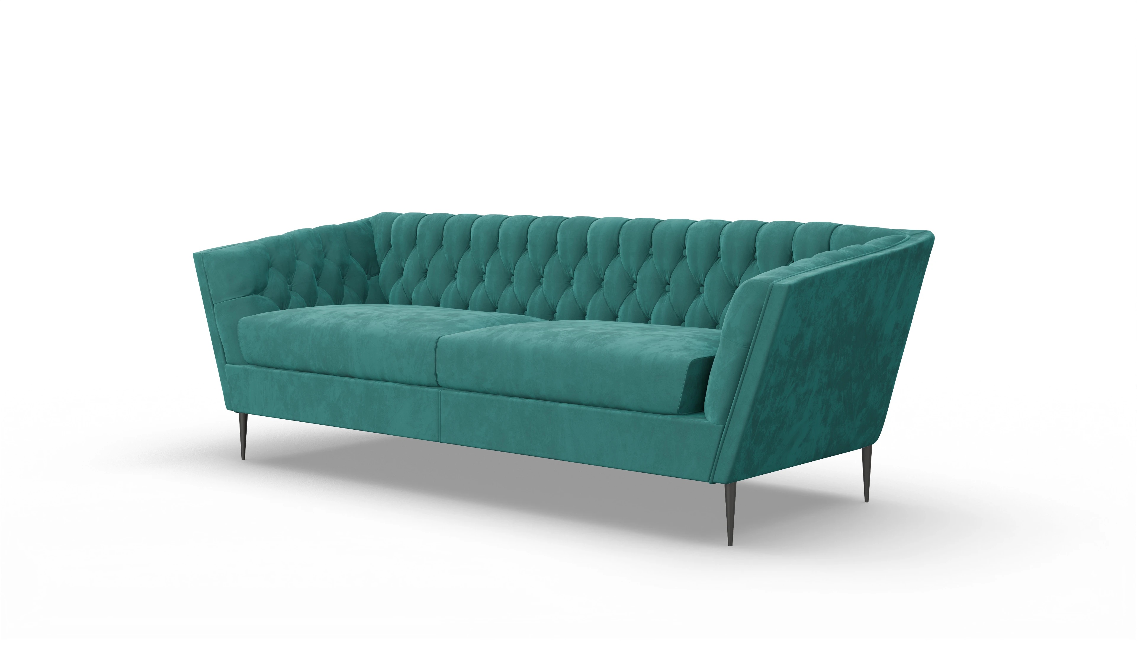 Ansicht des Produktes Neo 2,5-Sitzer in Samt blau