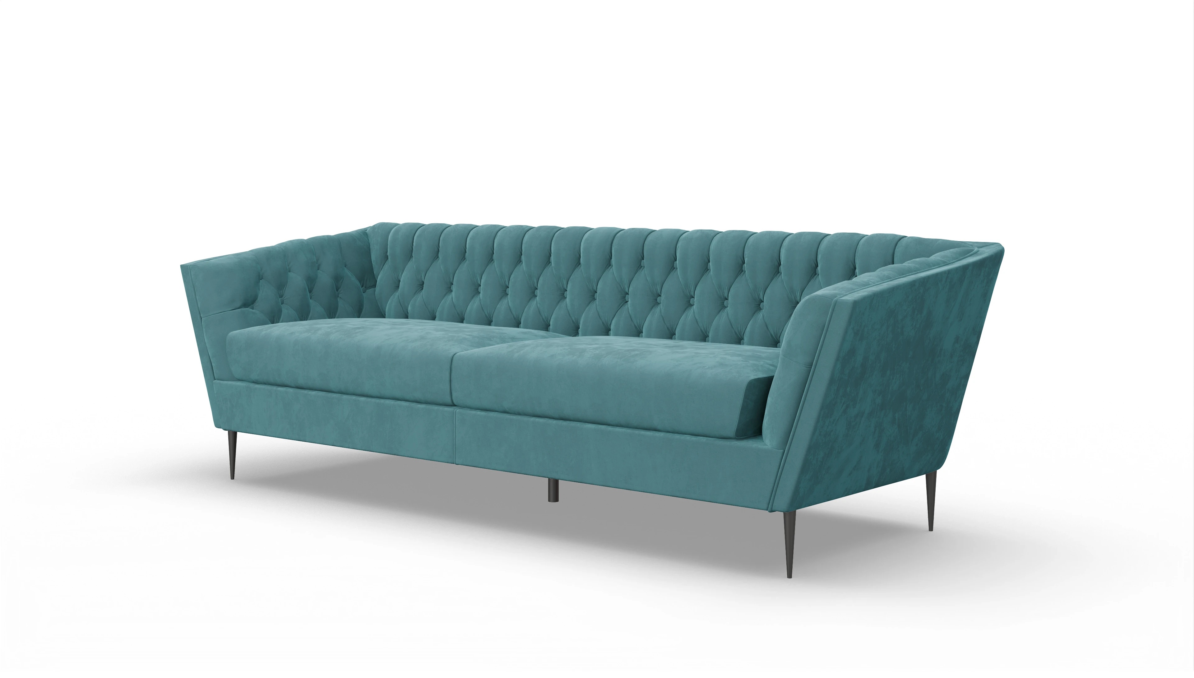 Ansicht des Produktes Neo 3-Sitzer in Samt blau