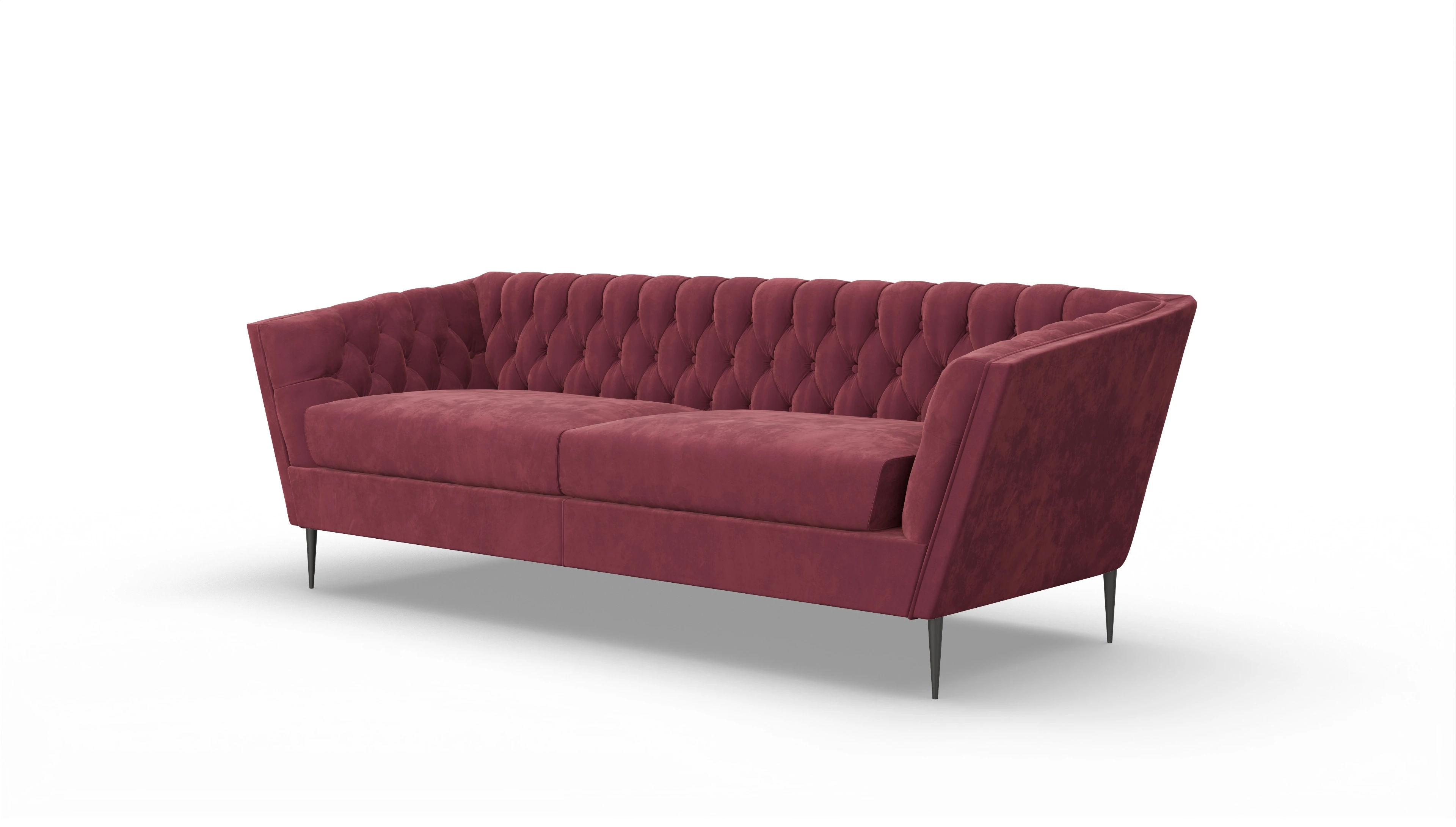 Ansicht des Produktes Neo 2,5-Sitzer in Samt rot