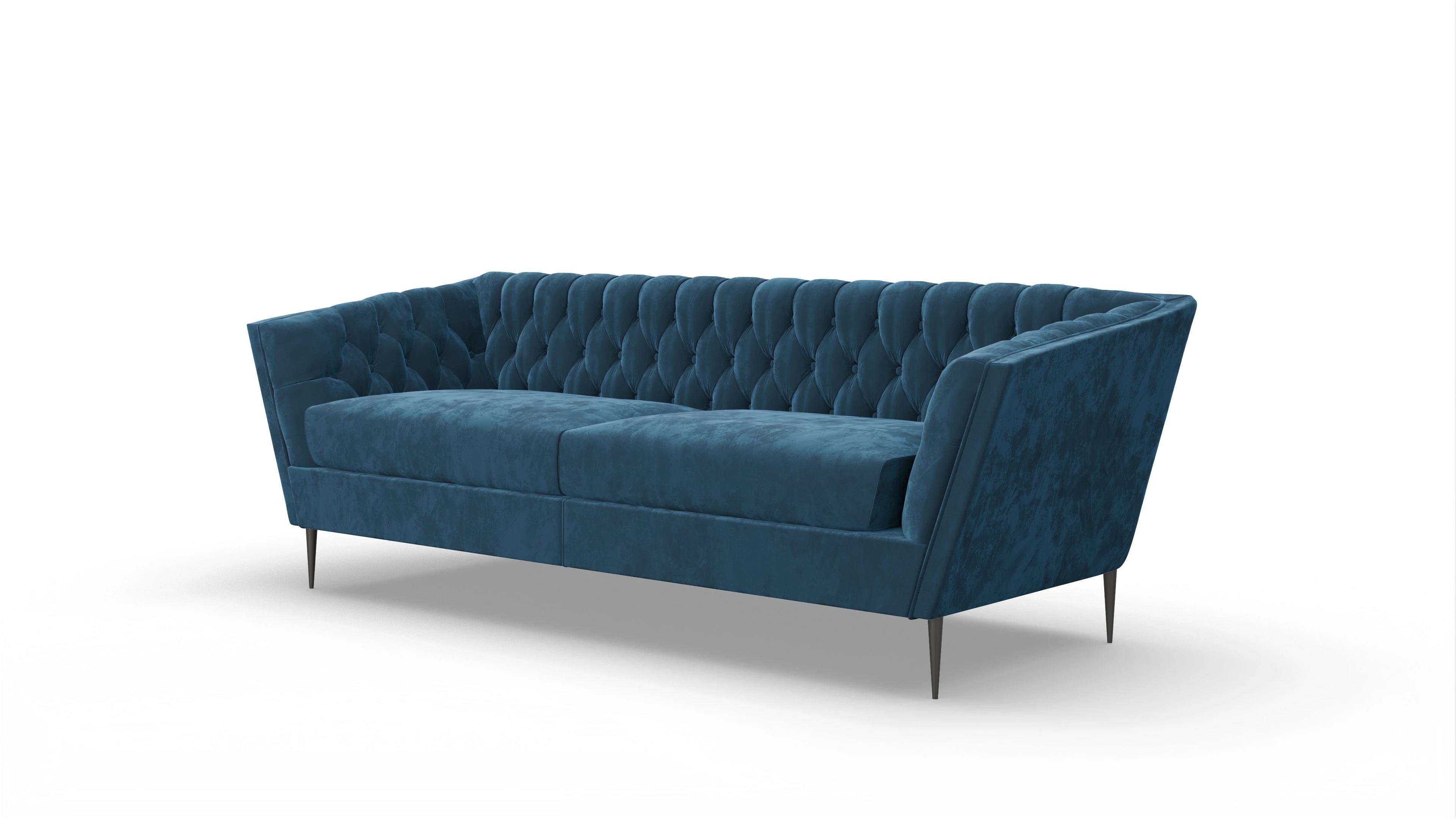 Ansicht des Produktes Neo 2,5-Sitzer in Samt blau