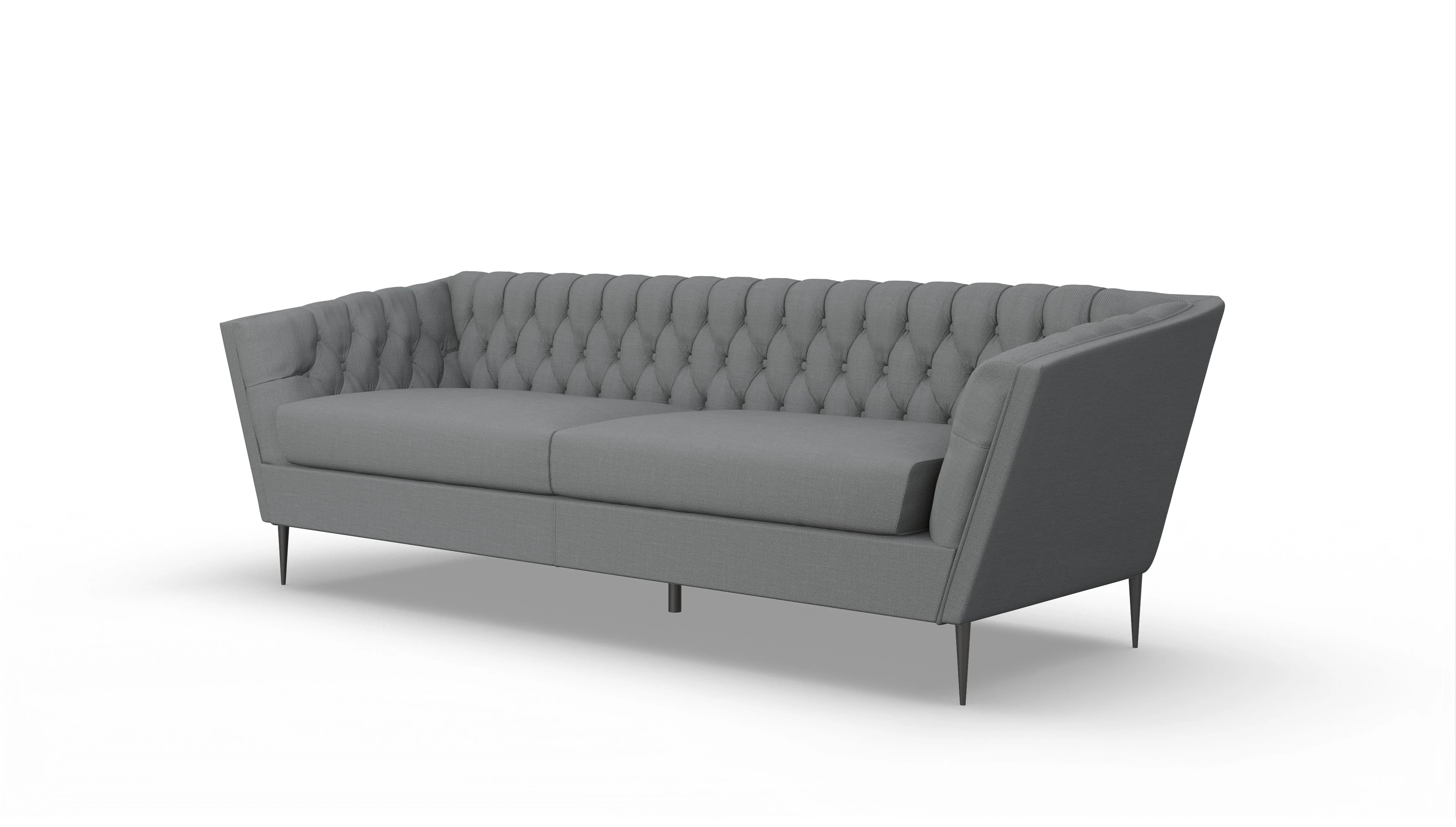 Ansicht des Produktes Neo 3-Sitzer in Stoff grau