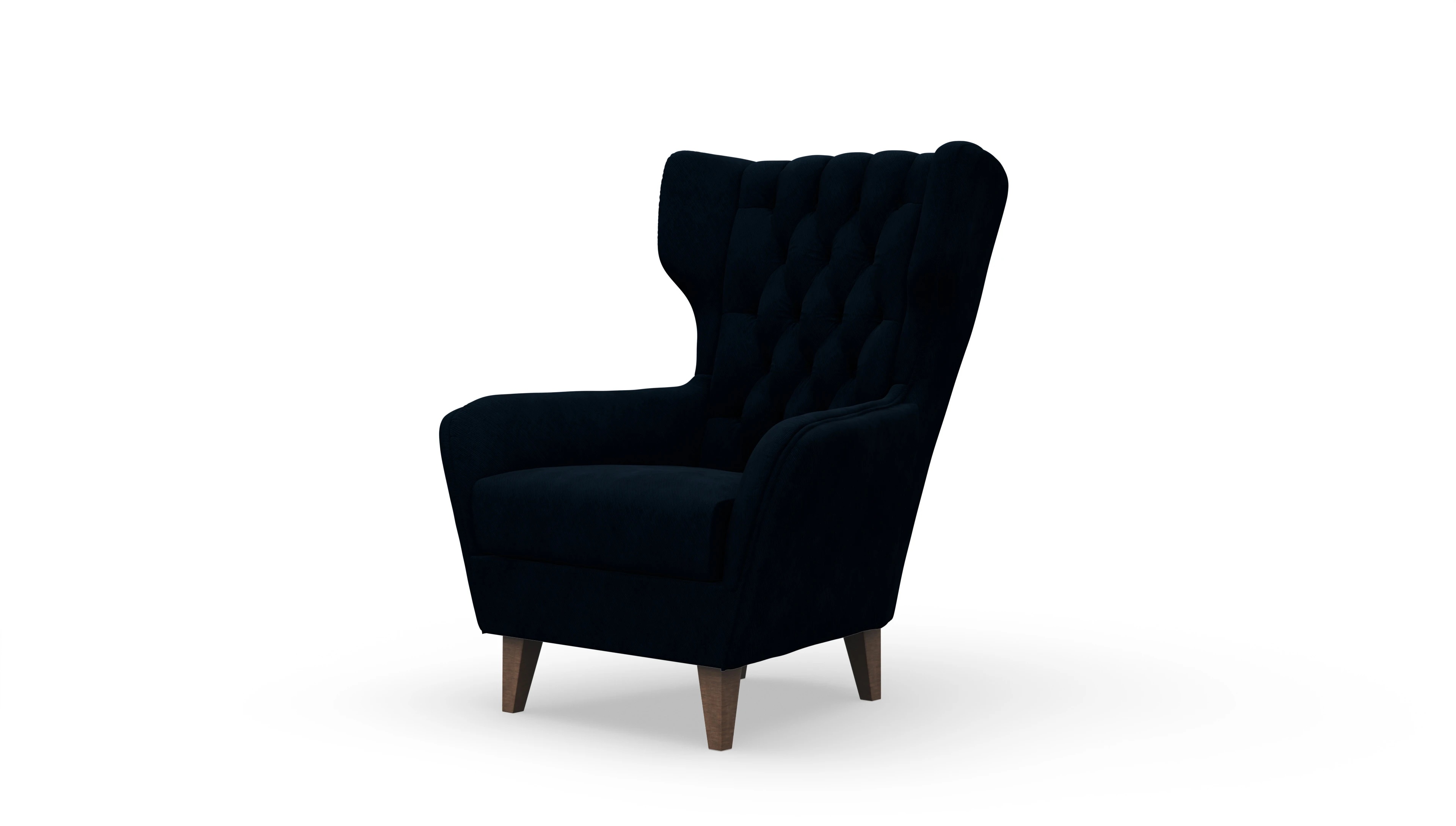 Chesterfield Sessel Neo in Stoff Ansicht des Produktes Neo Sessel in Stoff blau