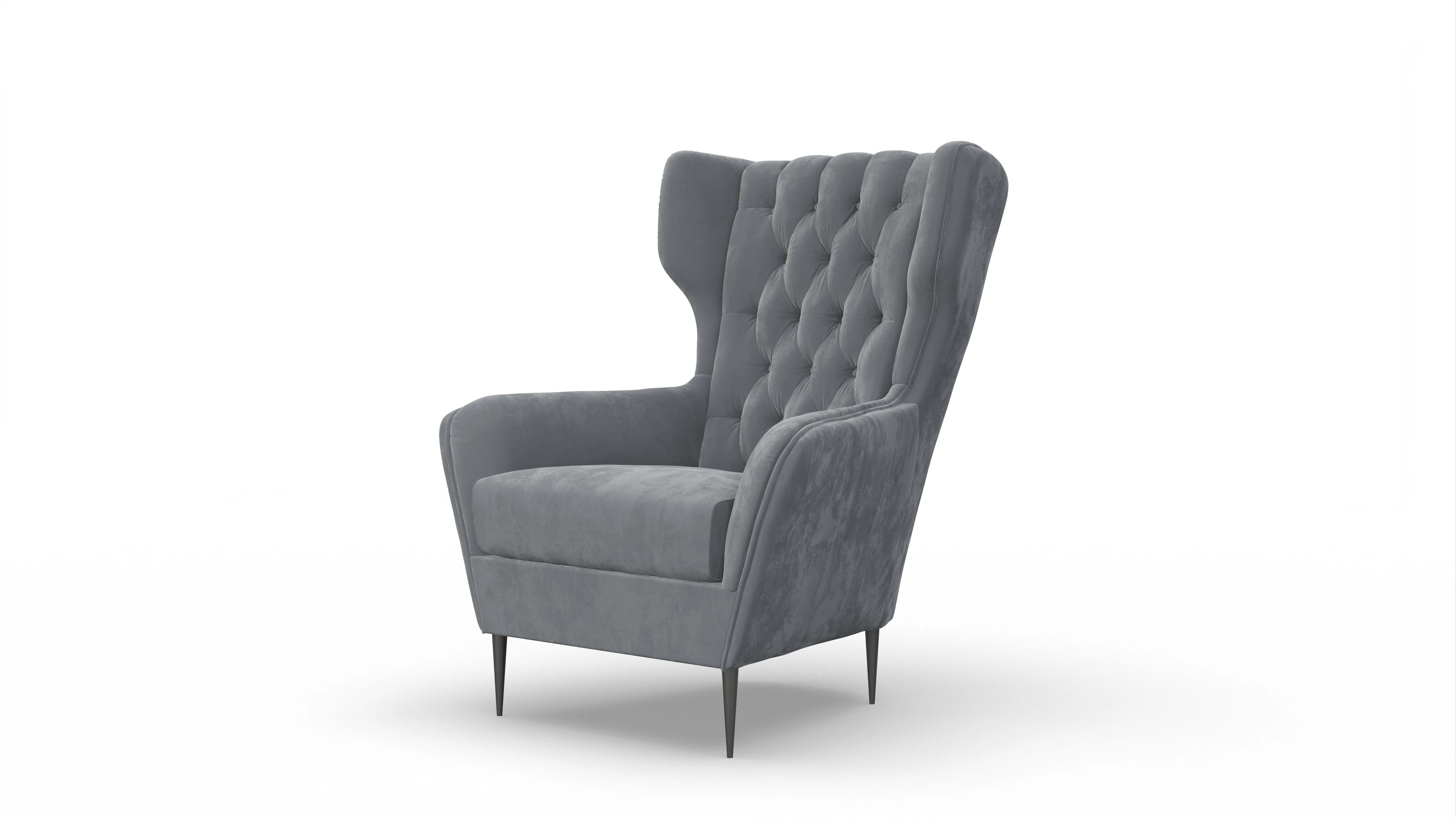 Ansicht des Produktes Neo Sessel in Samt grau