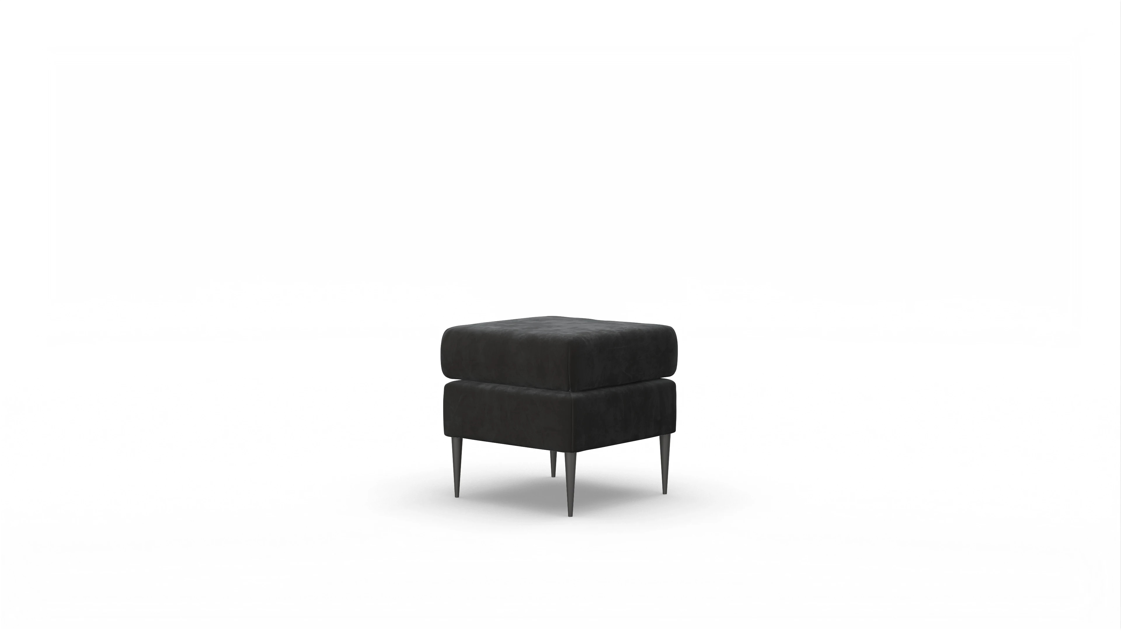 Ansicht des Produktes Neo Hocker in Samt grau