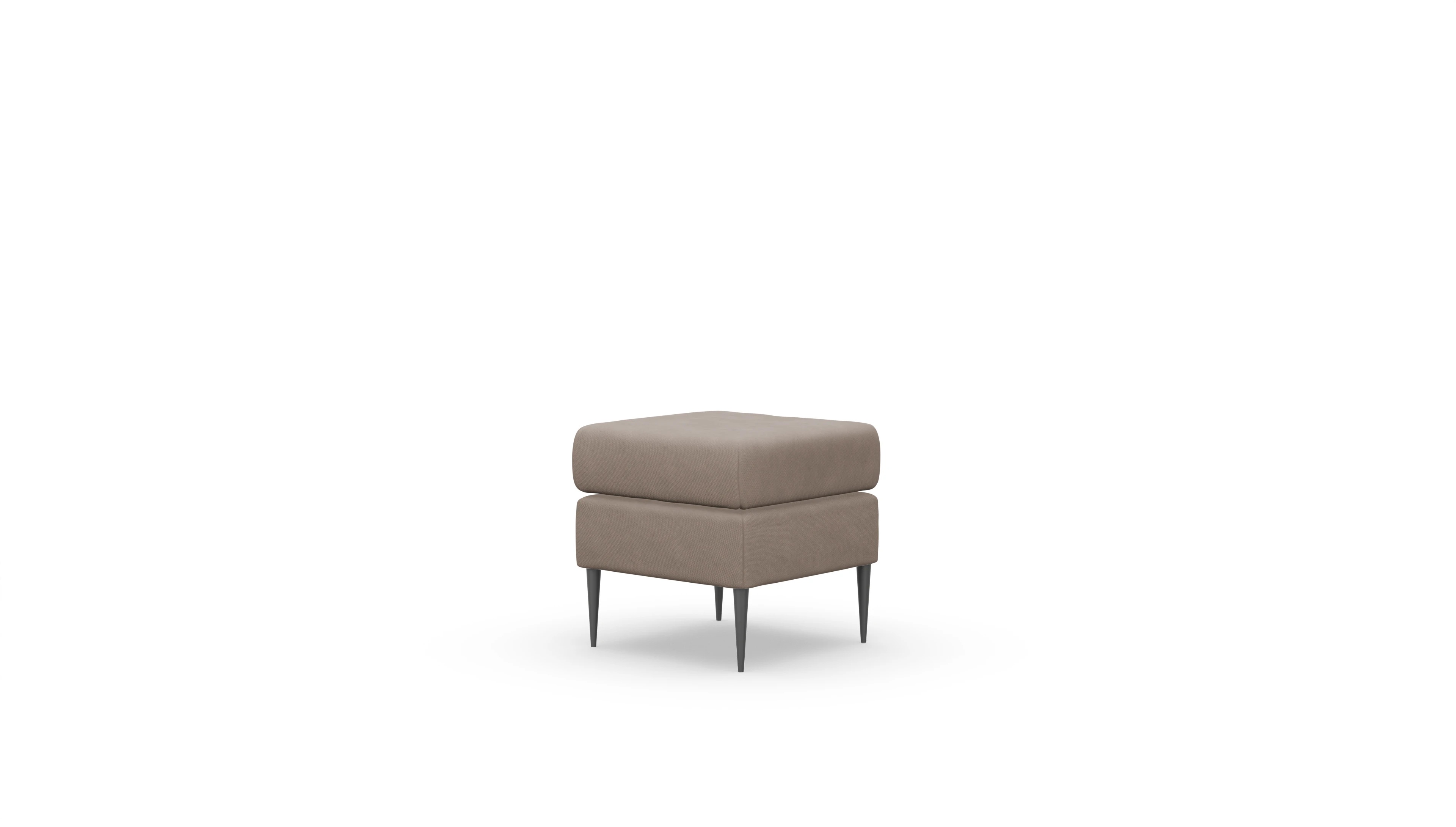 Chesterfield Hocker Neo in Stoff Ansicht des Produktes Neo Hocker in Stoff beige