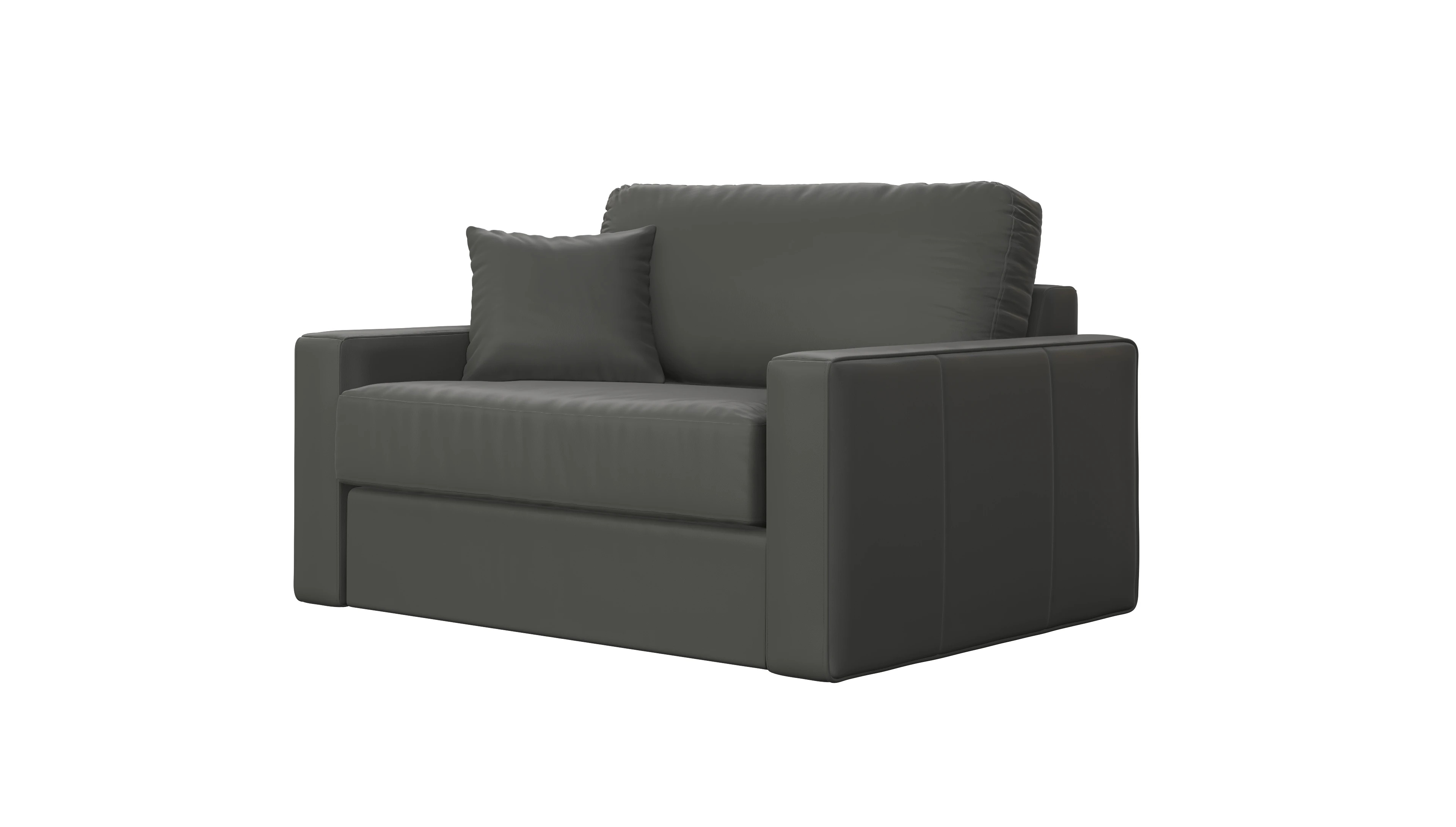 Ansicht des Produktes Christensen Sessel in Leder grau