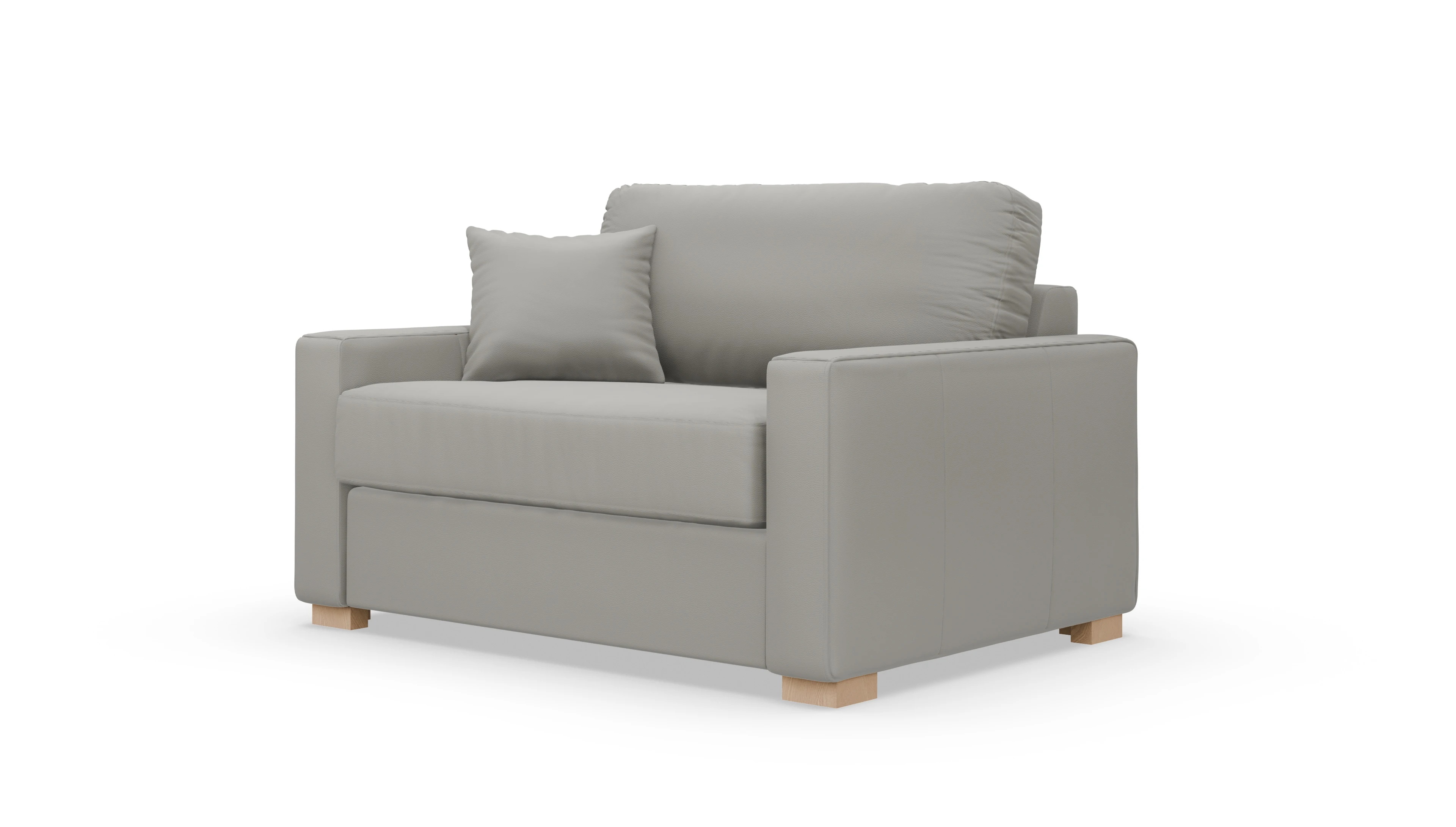 Ansicht des Produktes Christensen Sessel in Leder grau