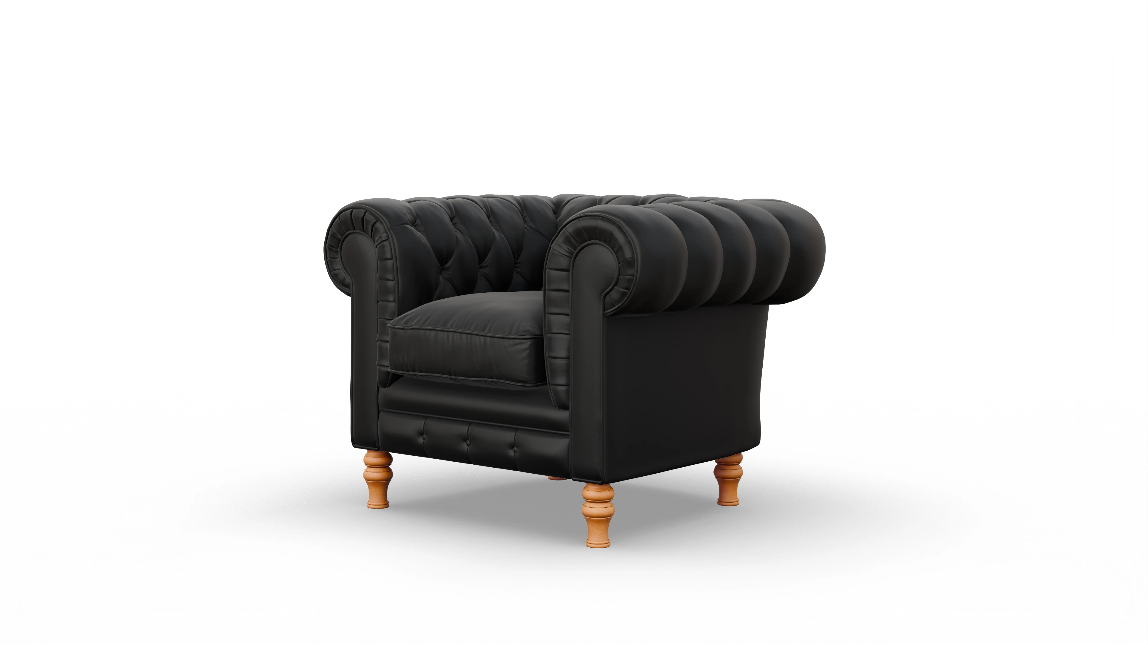 Ansicht des Produktes Countess Sessel in Leder schwarz
