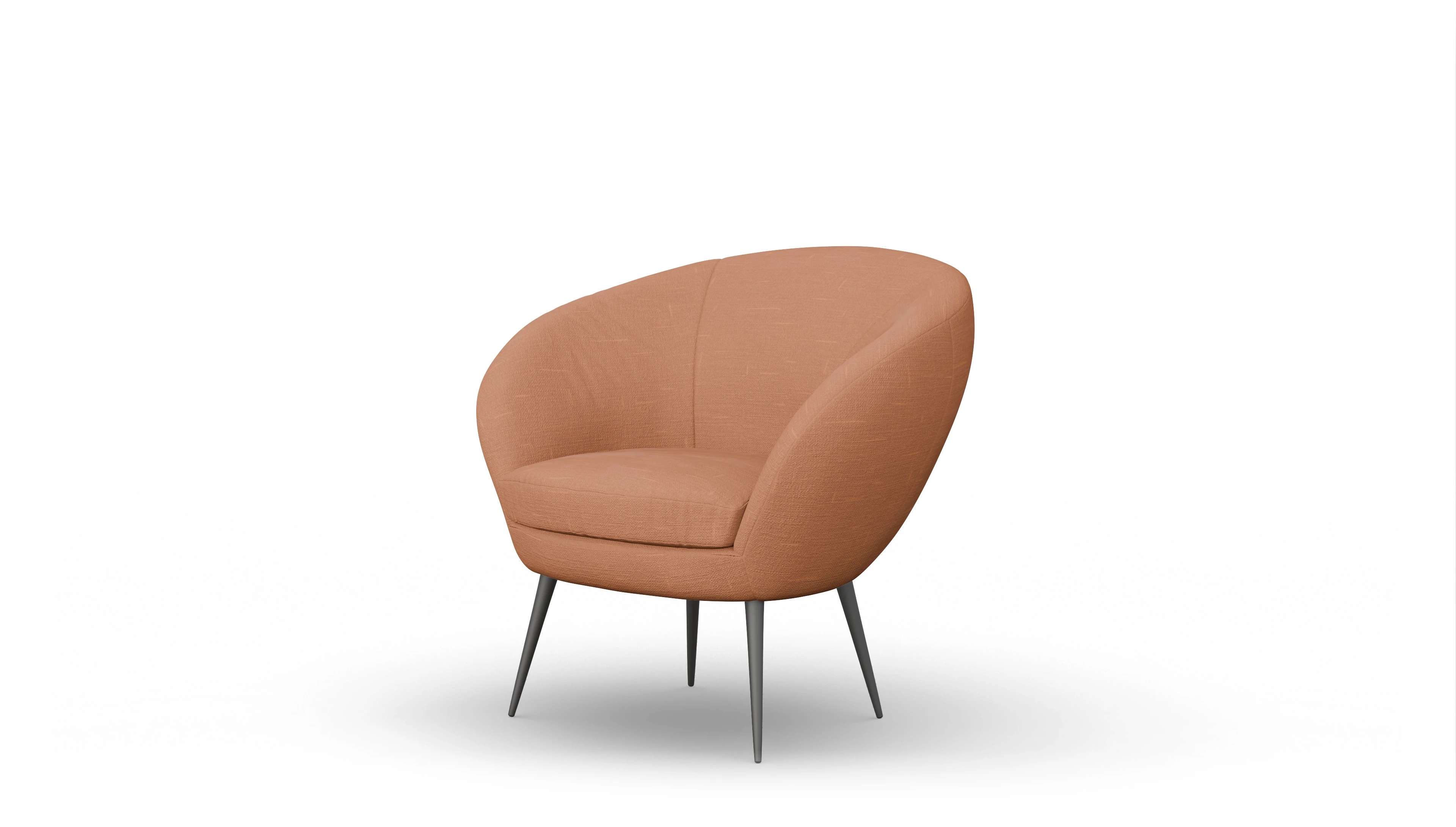 Ansicht des Produktes Noale Sessel in Stoff orange
