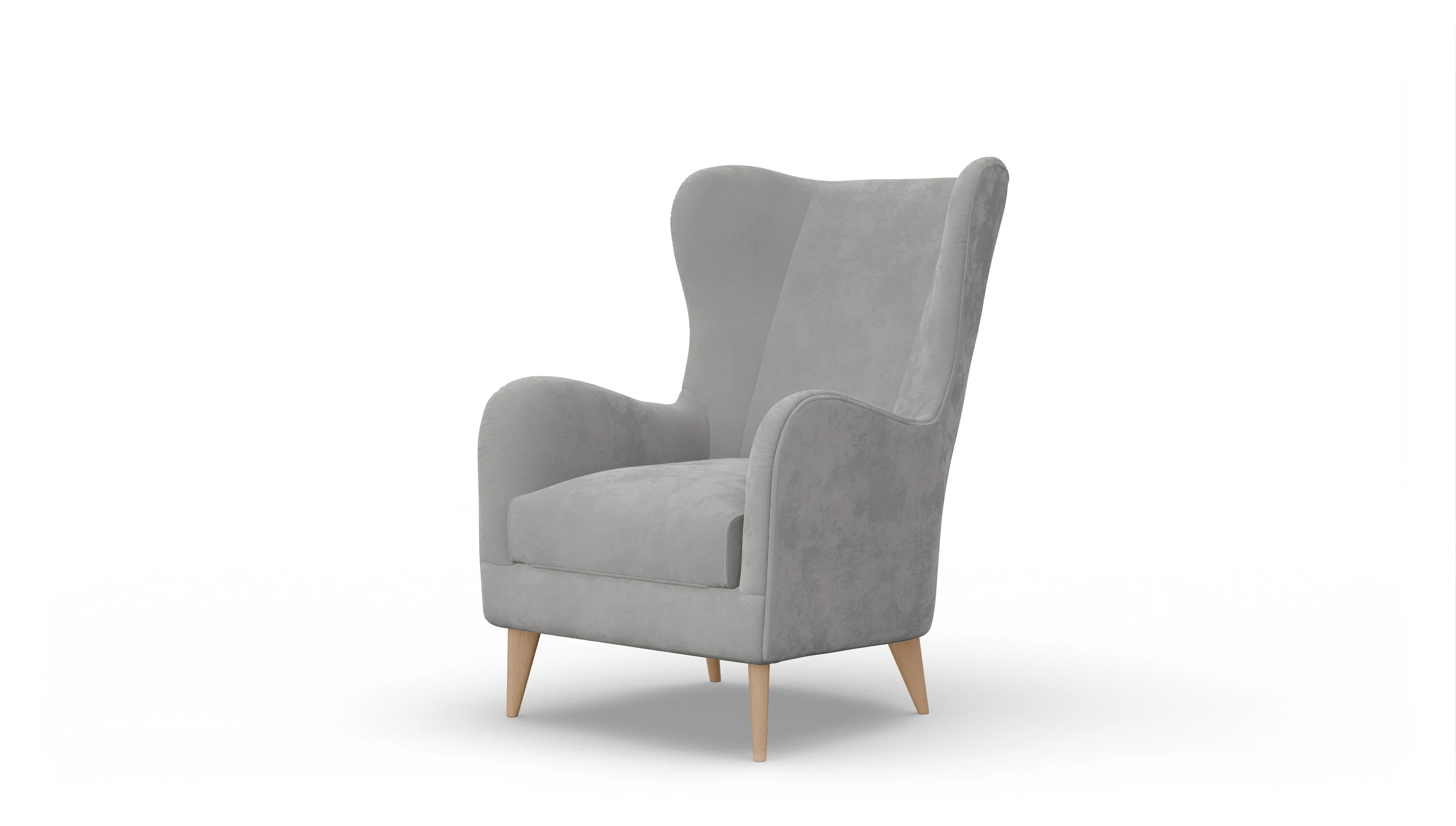 Ansicht des Produktes Aby Sessel in Samt grau