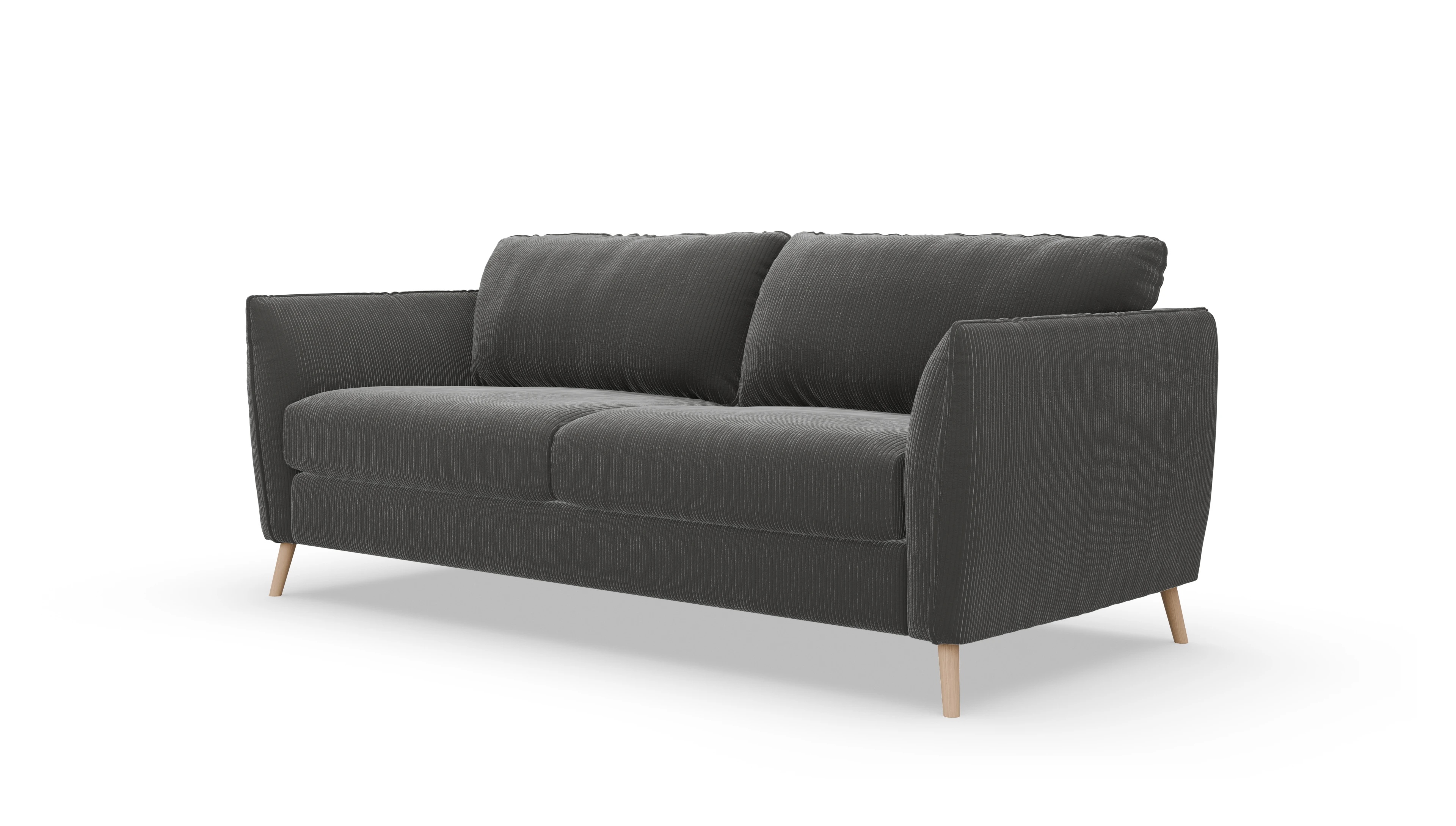 Schlafsofa Eriksen Ansicht des Produktes Eriksen 4-Sitzer in Cord grau