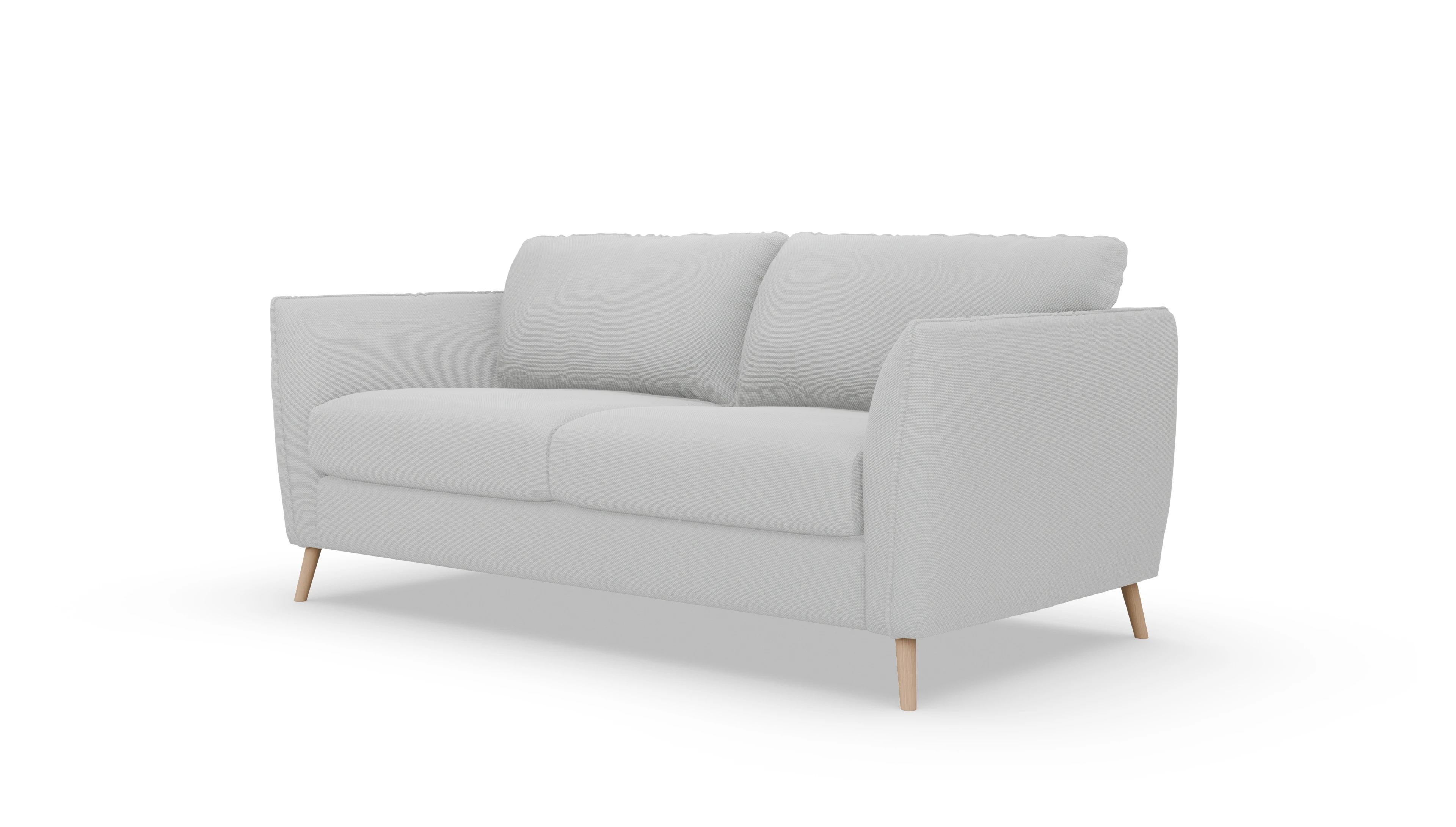 Schlafsofa Eriksen Ansicht des Produktes Eriksen 3-Sitzer in Stoff grau