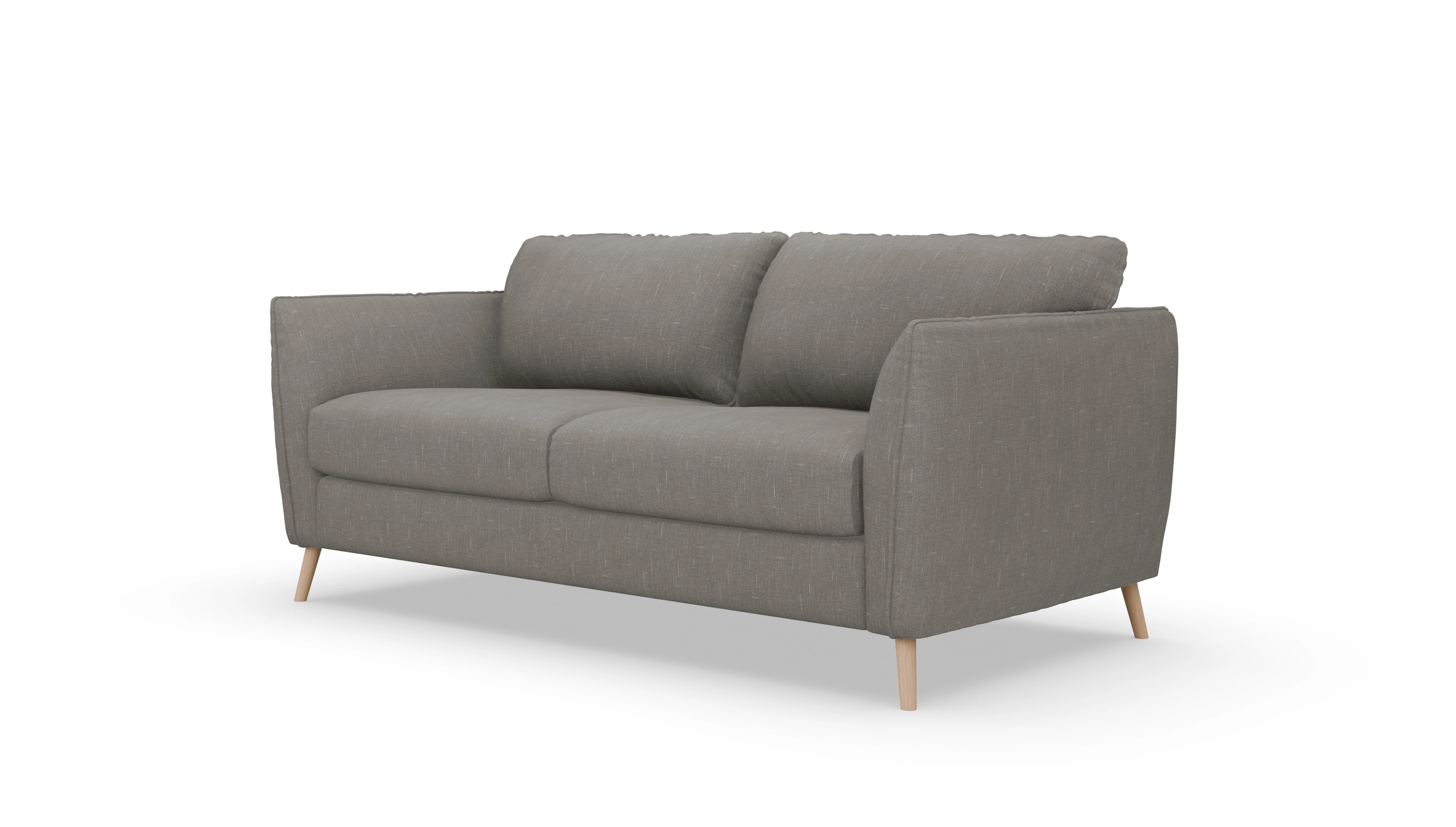 Schlafsofa Eriksen Ansicht des Produktes Eriksen 3-Sitzer in Stoff braun