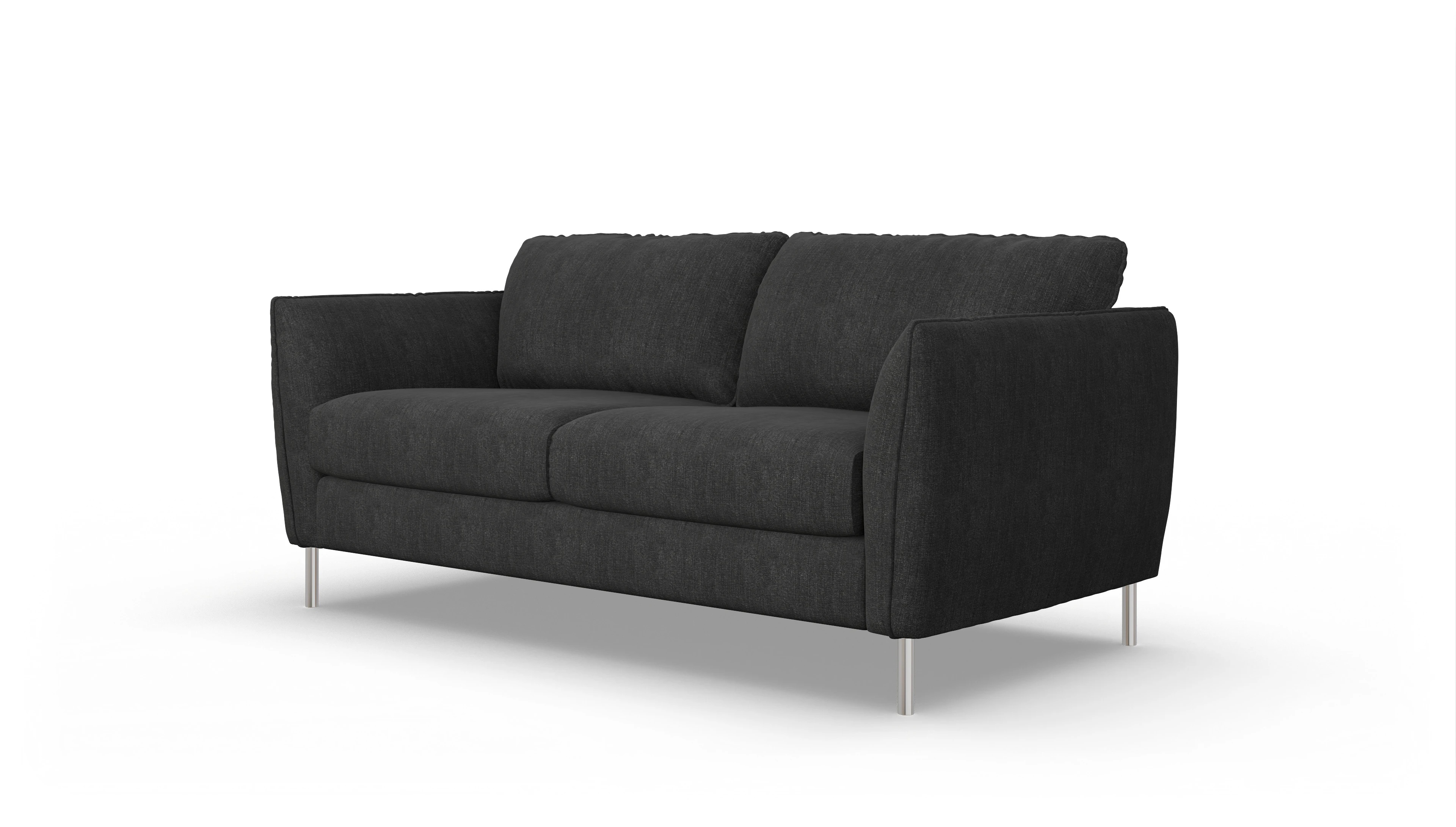 Schlafsofa Eriksen Ansicht des Produktes Eriksen 3-Sitzer in Stoff schwarz