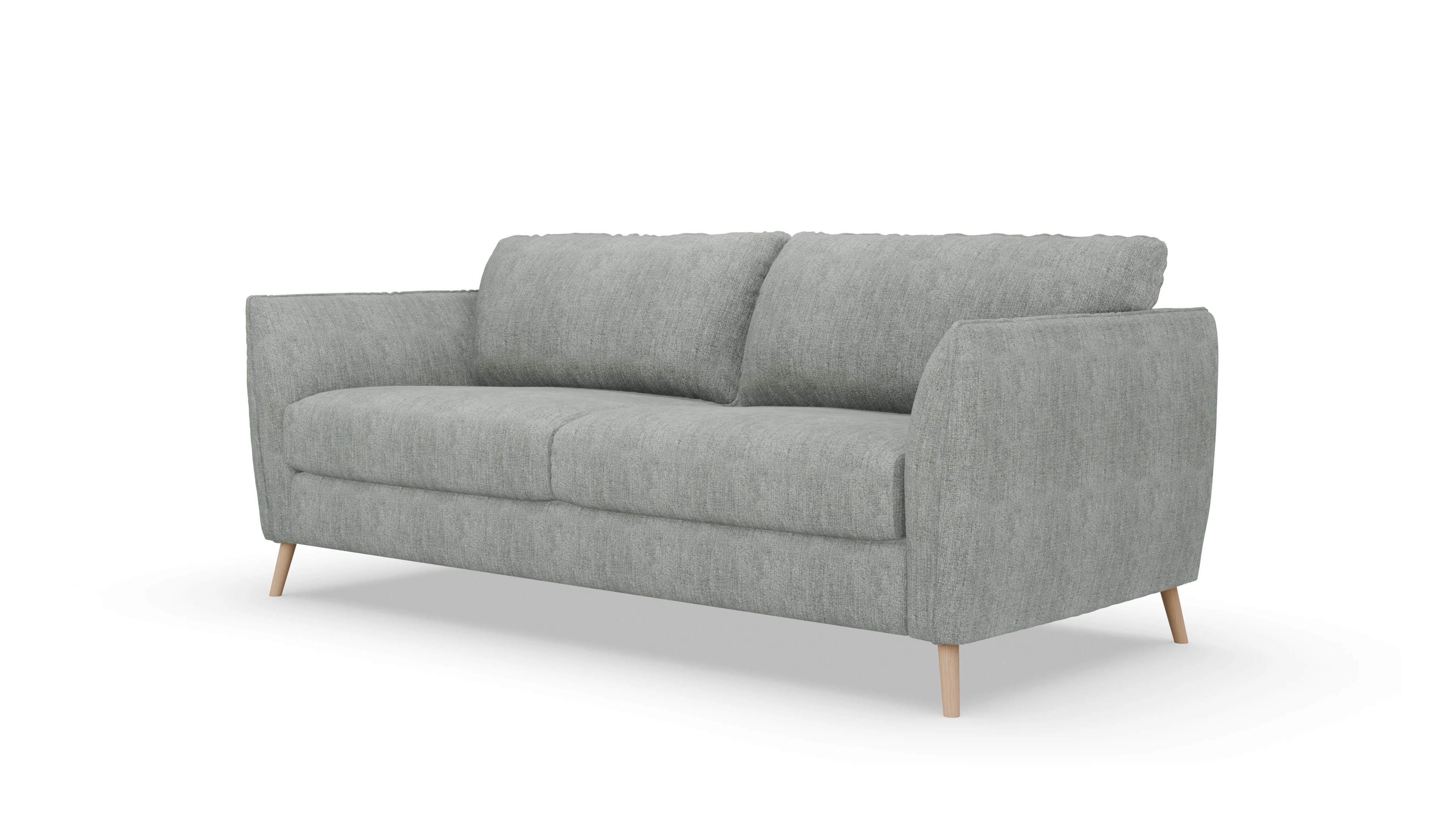 Schlafsofa Eriksen Ansicht des Produktes Eriksen 4-Sitzer in Stoff grau