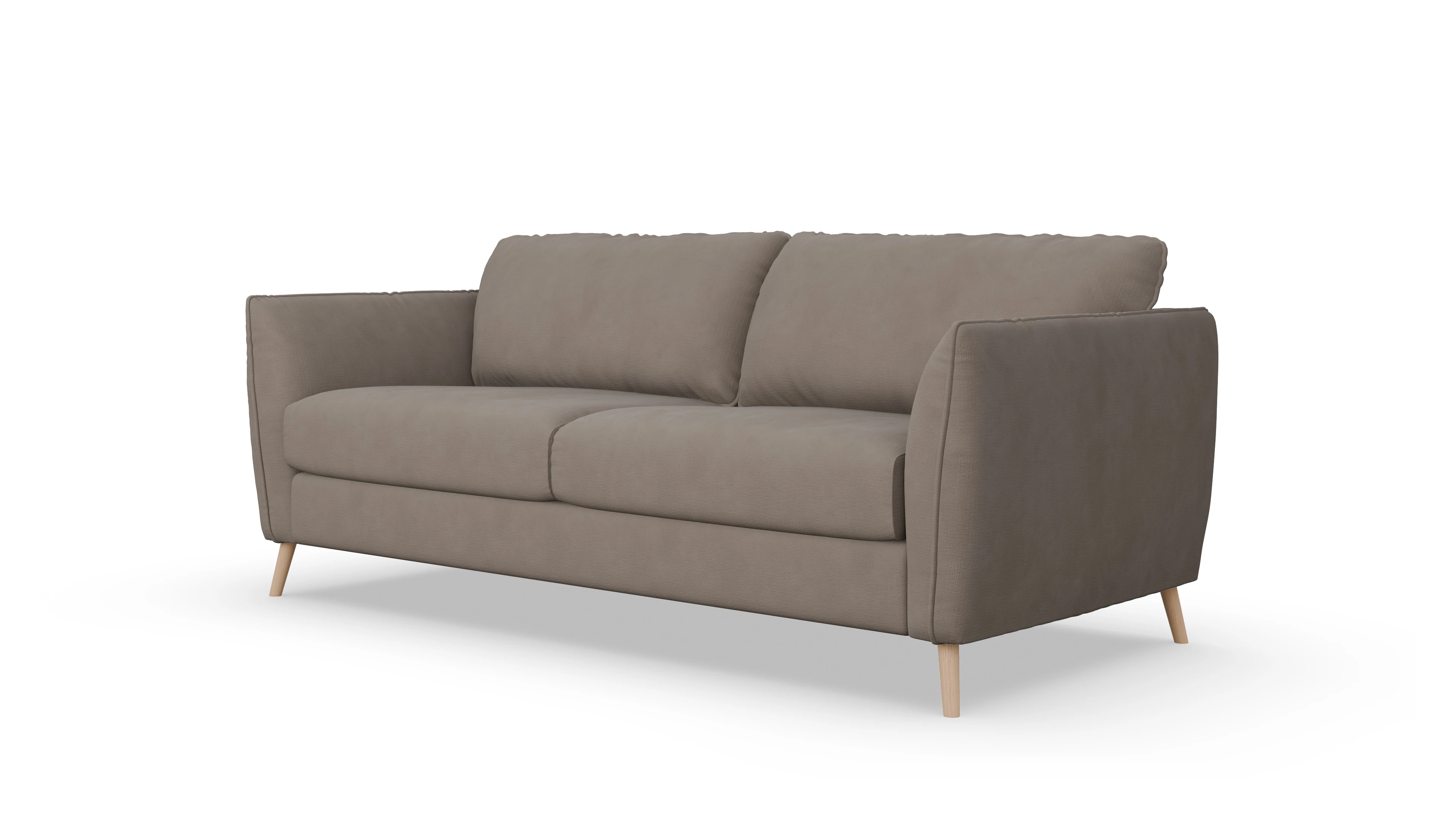 Schlafsofa Eriksen Ansicht des Produktes Eriksen 4-Sitzer in Stoff braun