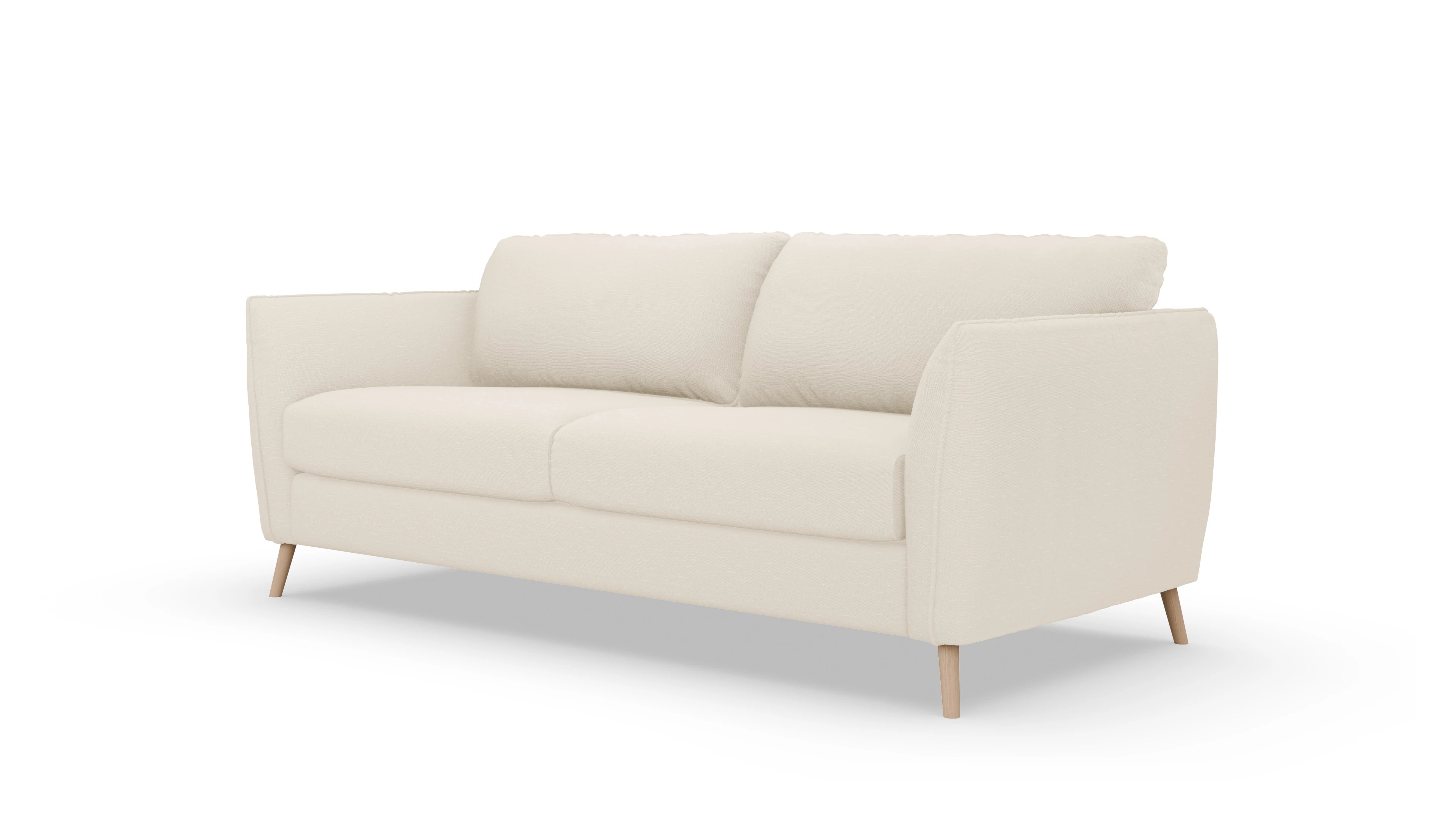 Schlafsofa Eriksen Ansicht des Produktes Eriksen 4-Sitzer in Stoff weiß
