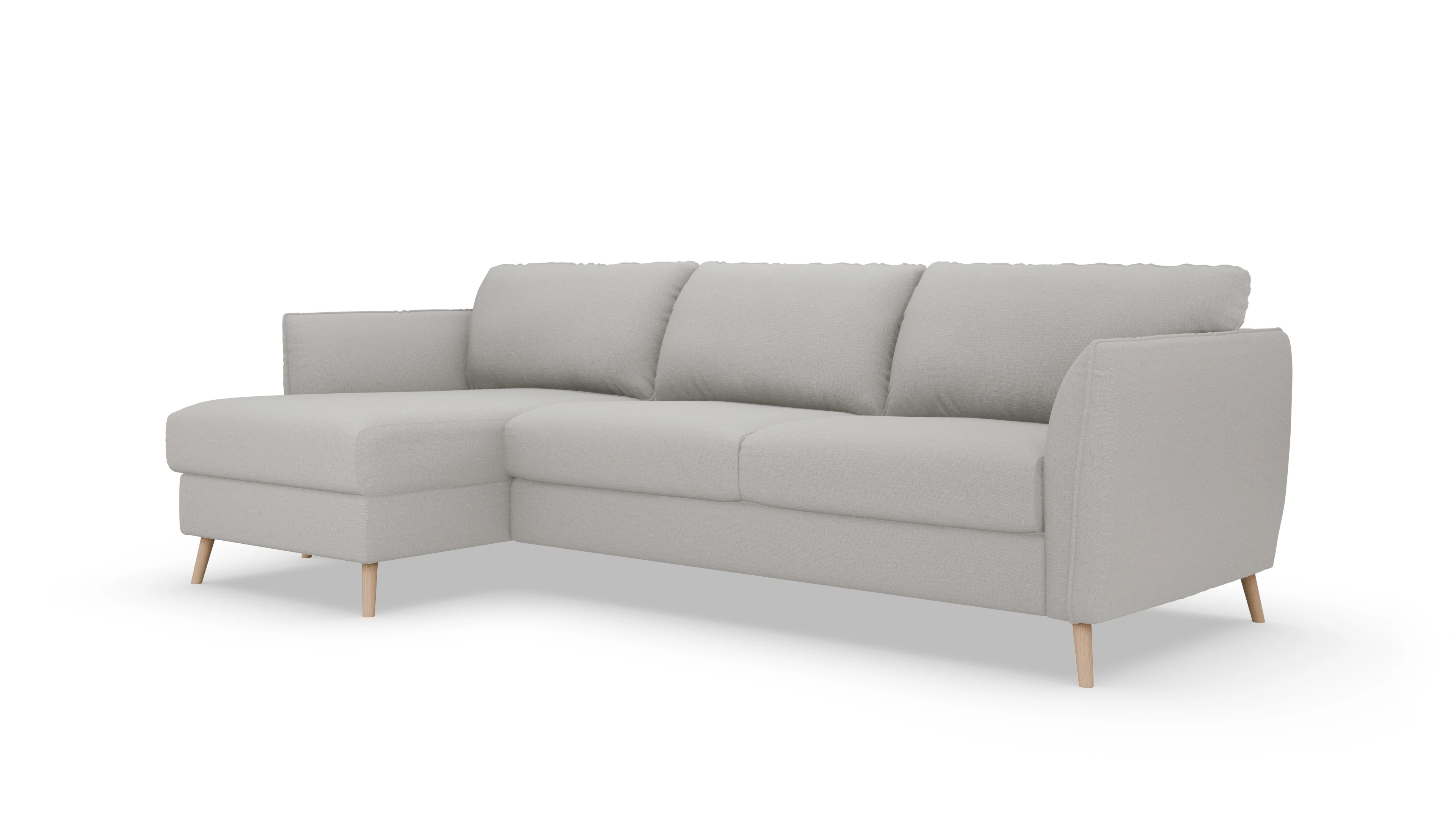 Ansicht des Produktes Eriksen Sofa mit Rec links in Stoff beige