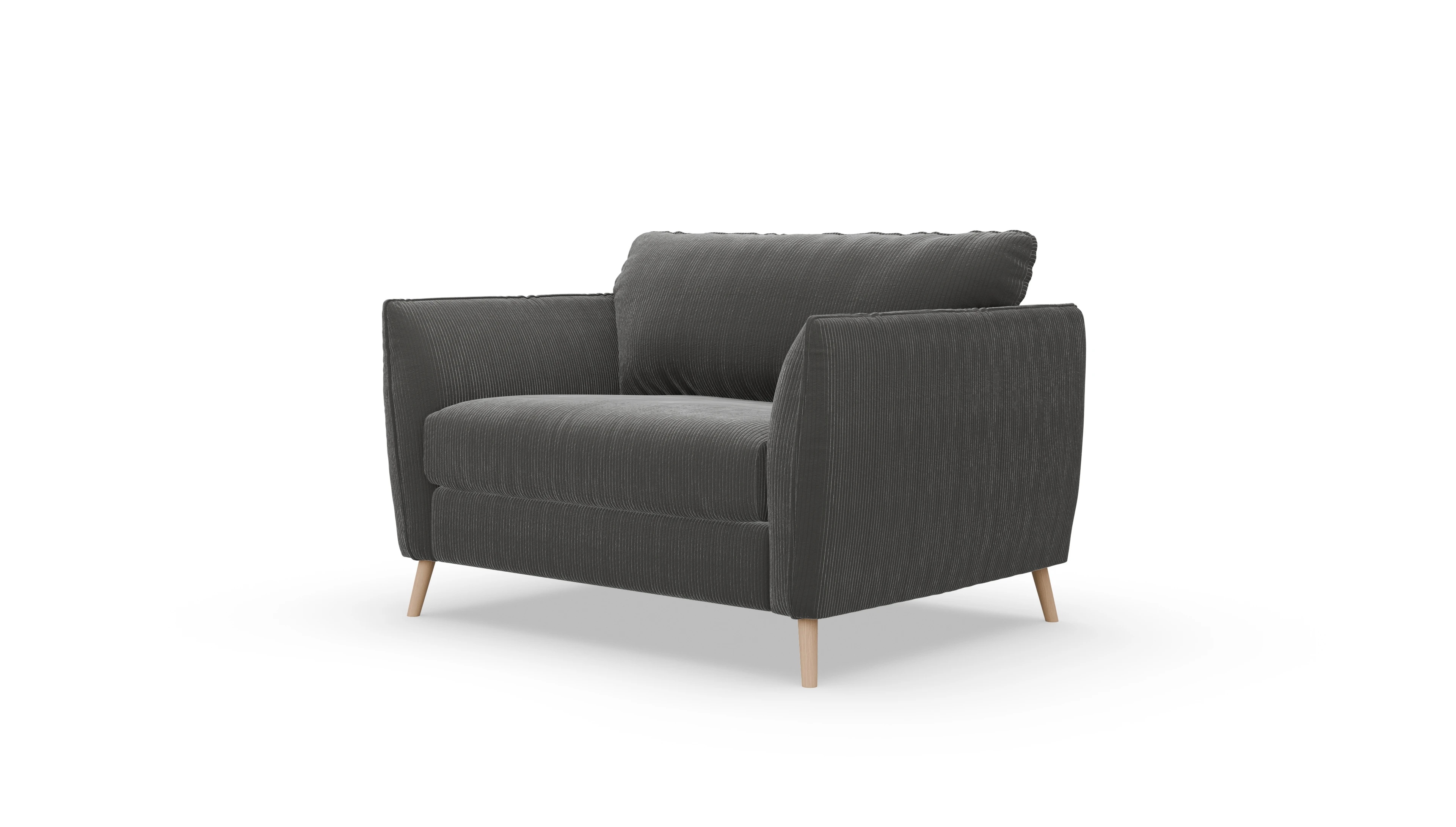 Ansicht des Produktes Eriksen Sessel in Cord grau