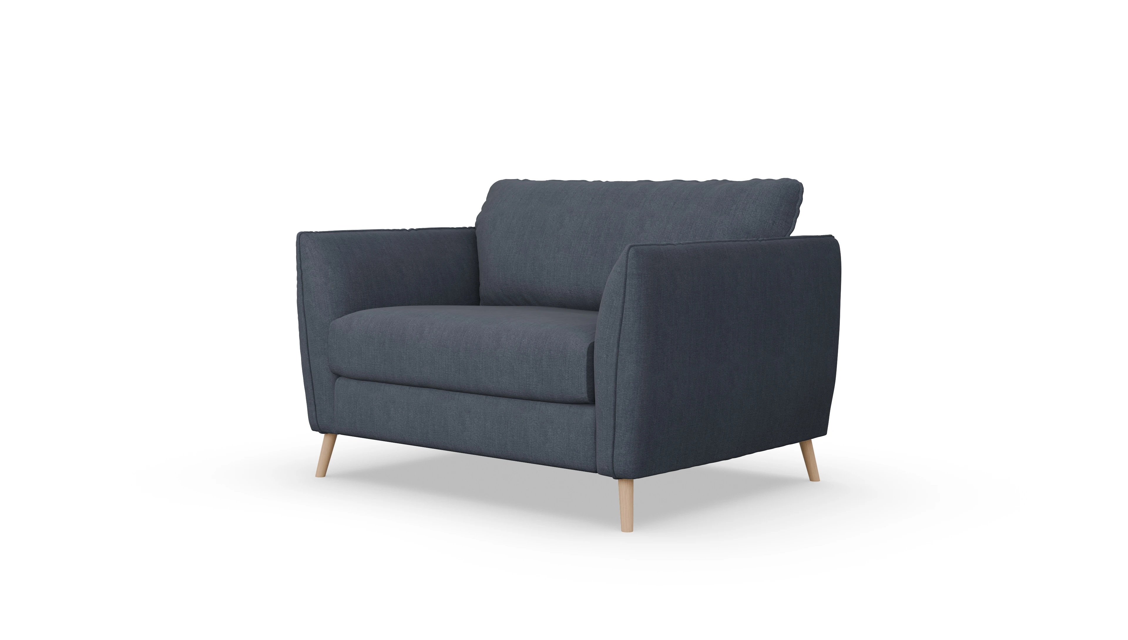 Ansicht des Produktes Eriksen Sessel in Stoff blau