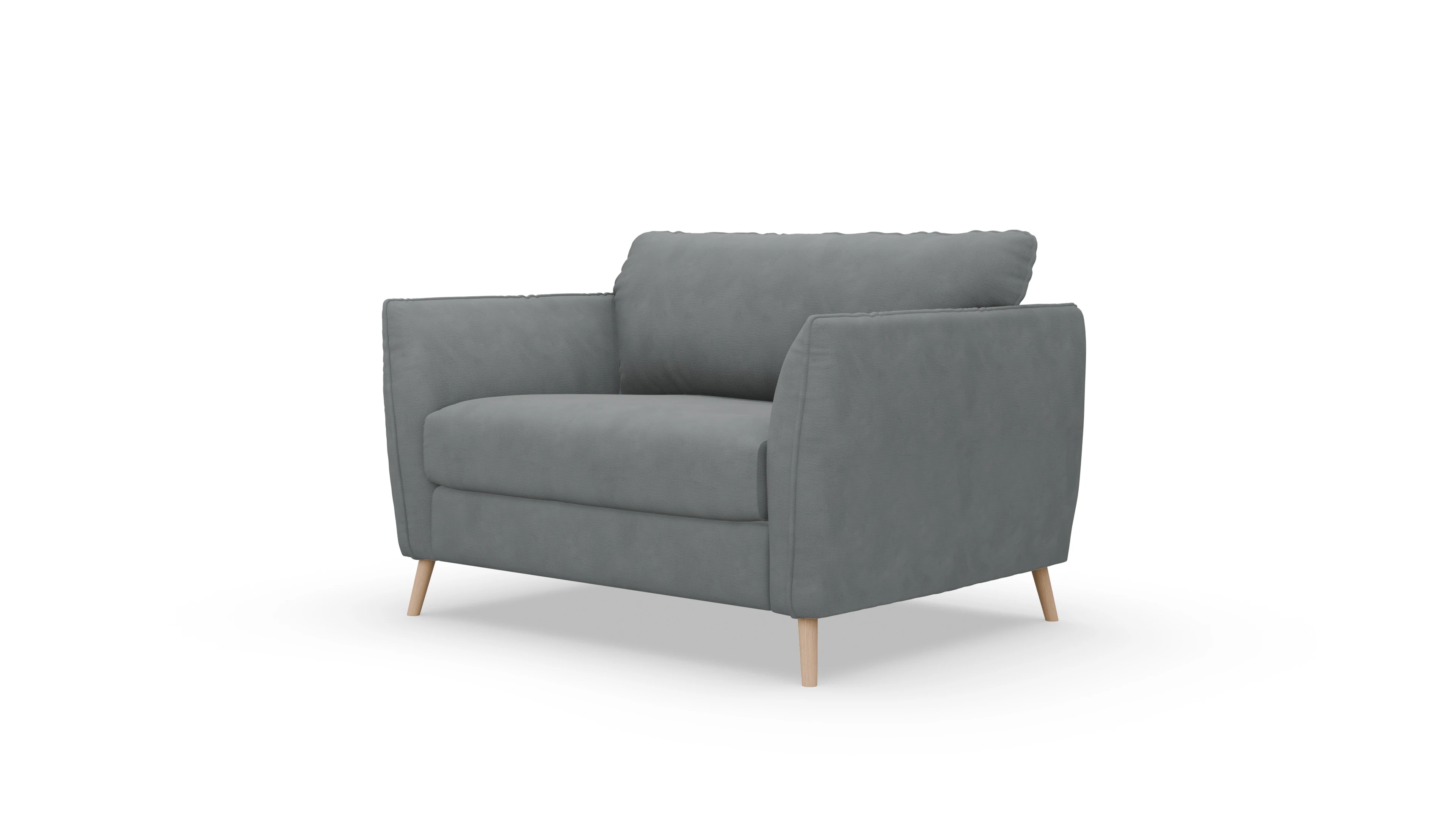 Ansicht des Produktes Eriksen Sessel in Stoff grau
