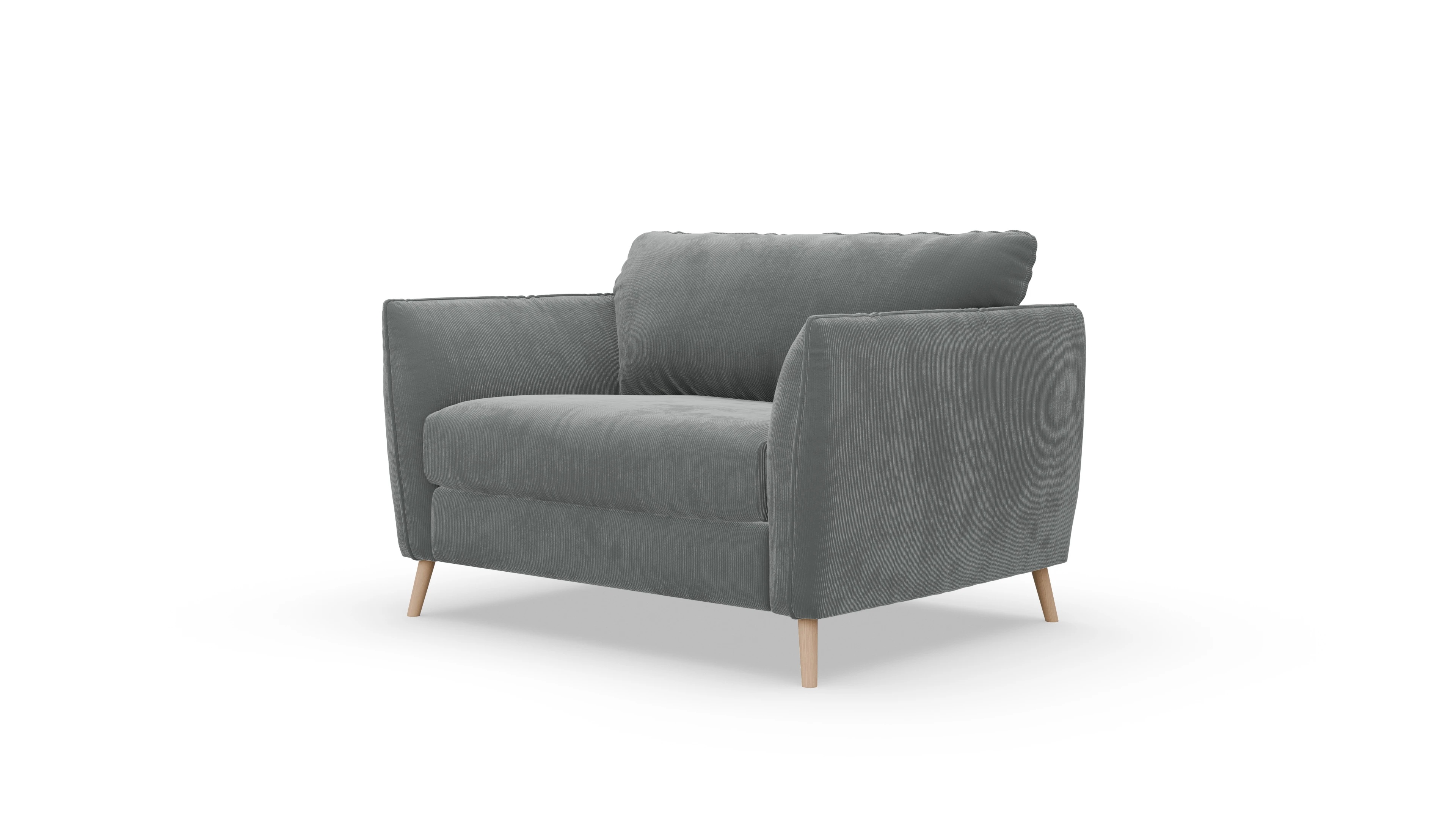 Ansicht des Produktes Eriksen Sessel in Cord grau
