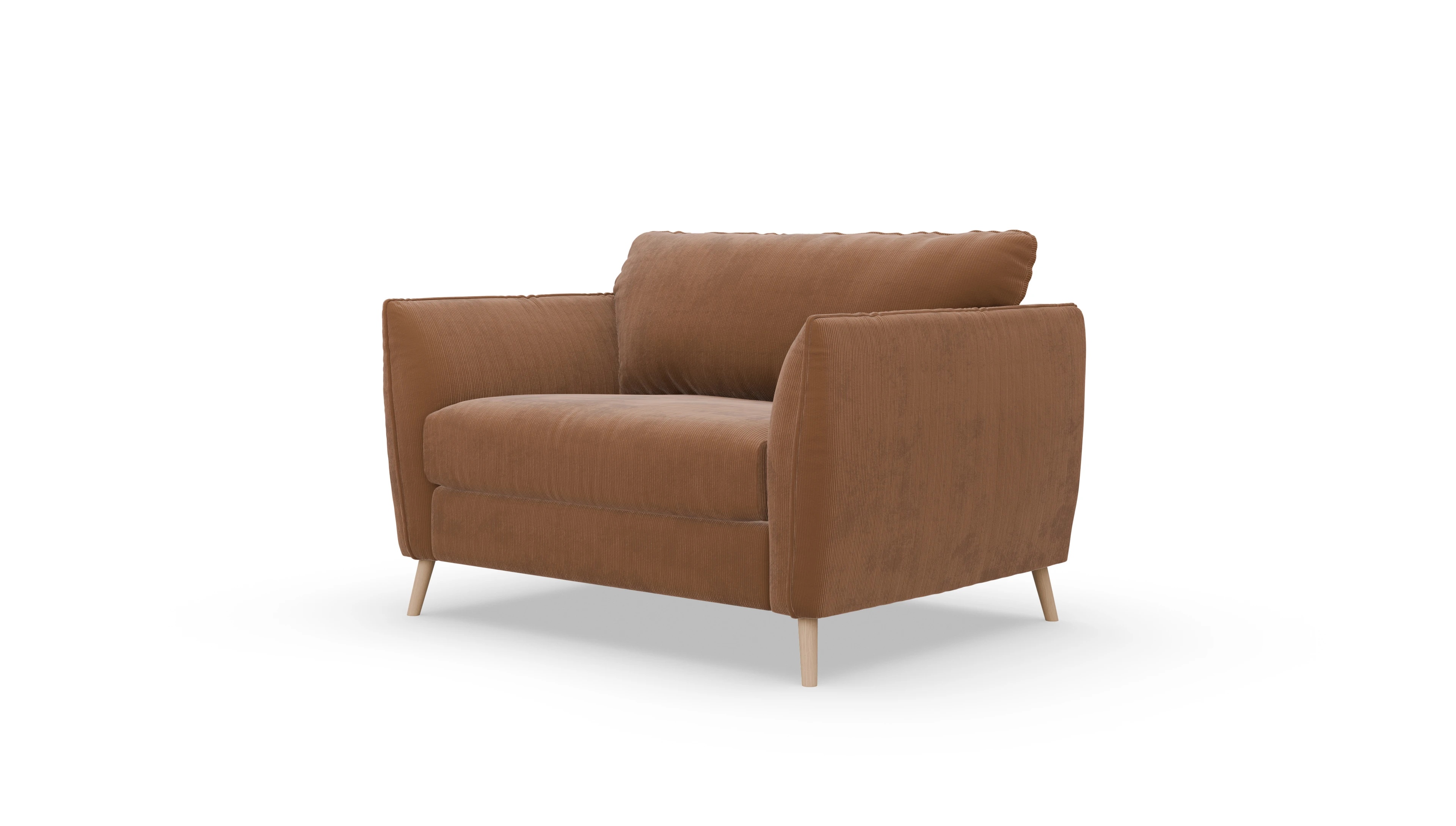 Ansicht des Produktes Eriksen Sessel in Cord orange