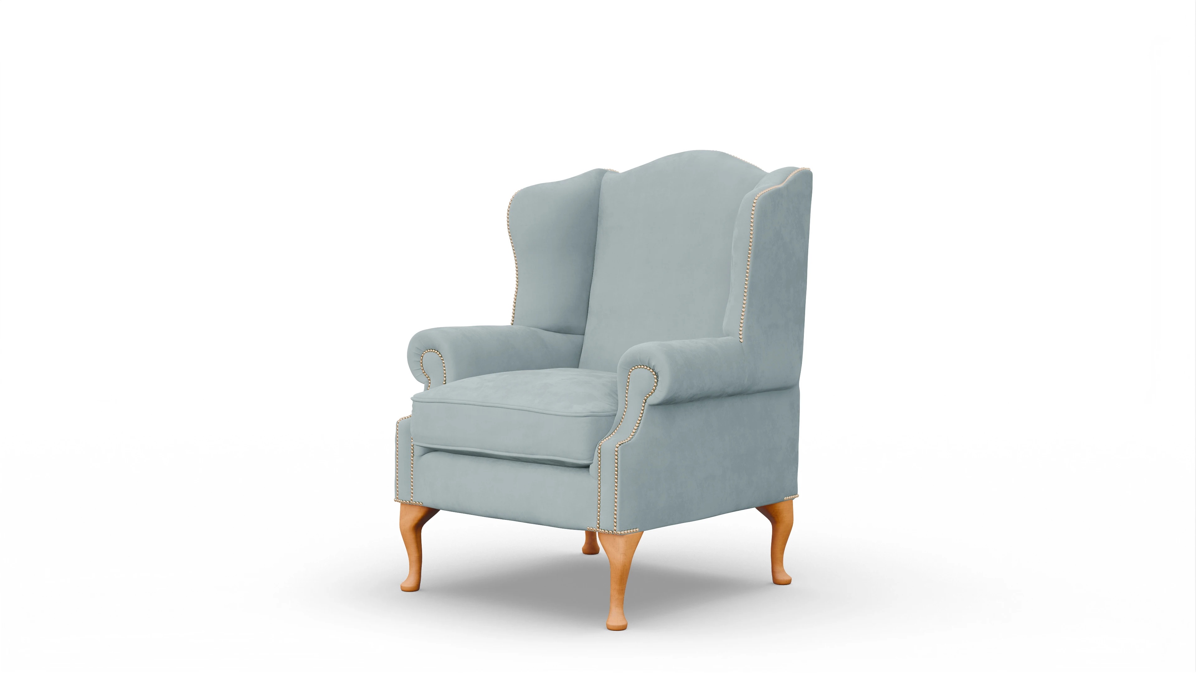 Ansicht des Produktes Heywood Sessel in Samt blau