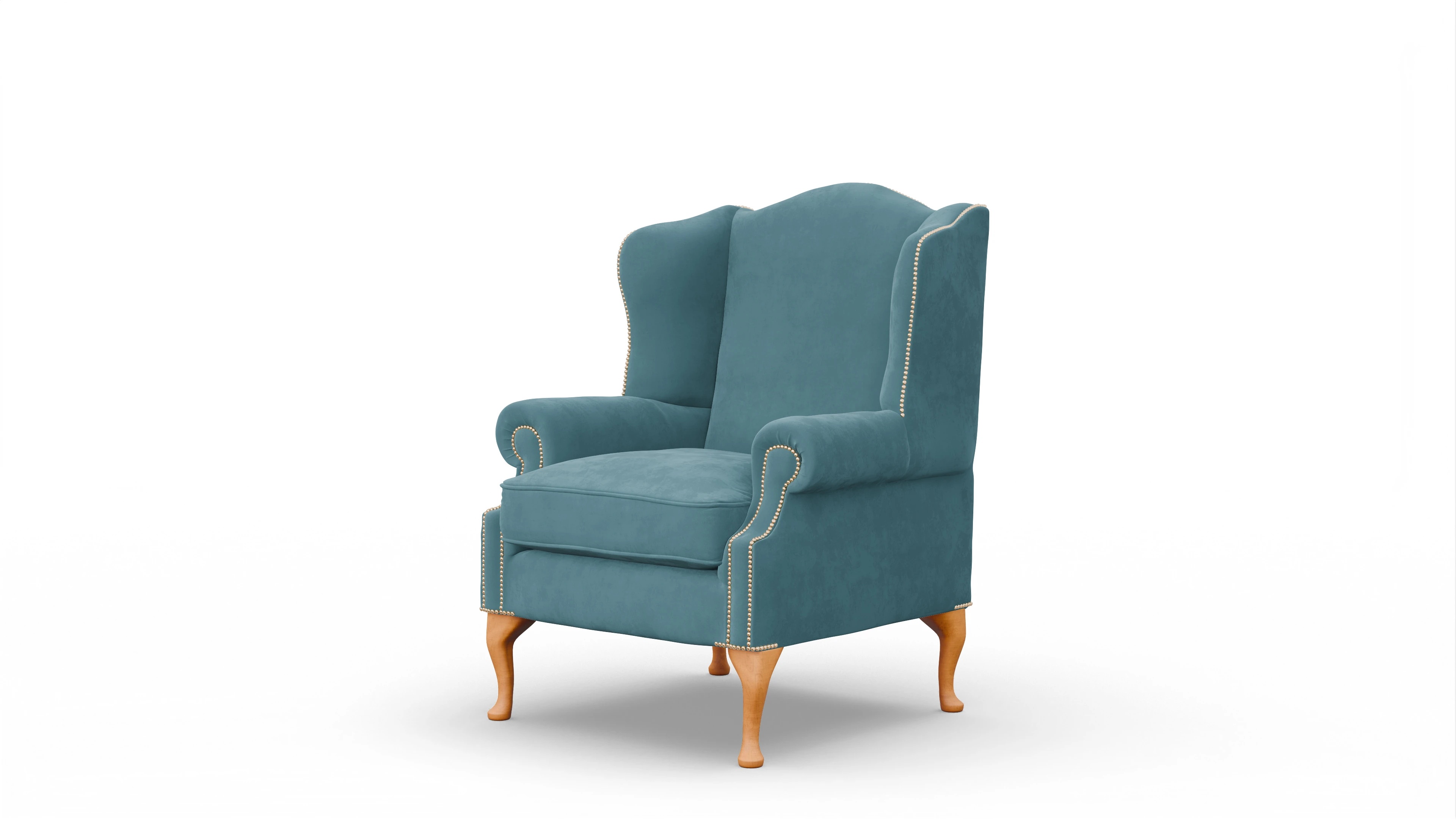 Ansicht des Produktes Heywood Sessel in Samt blau