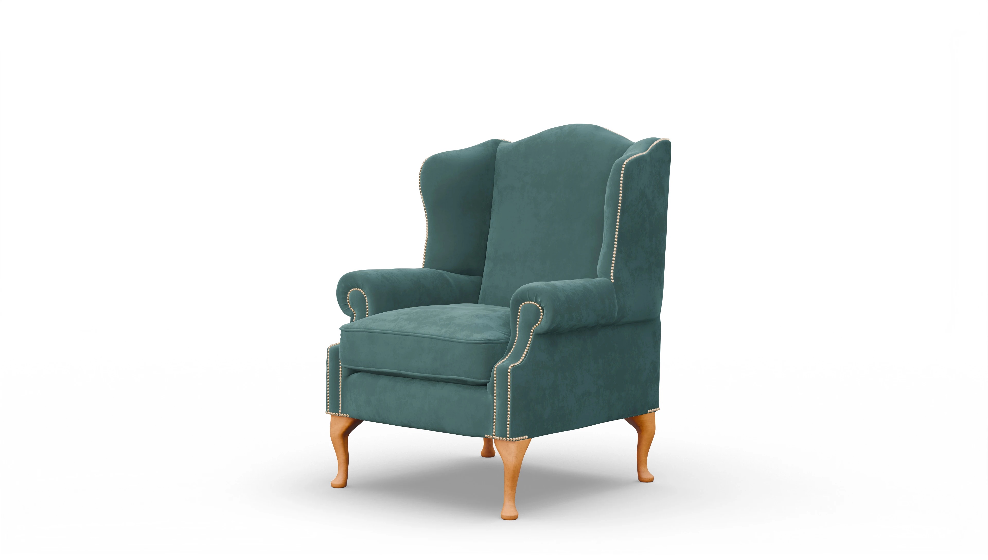 Ansicht des Produktes Heywood Sessel in Samt blau