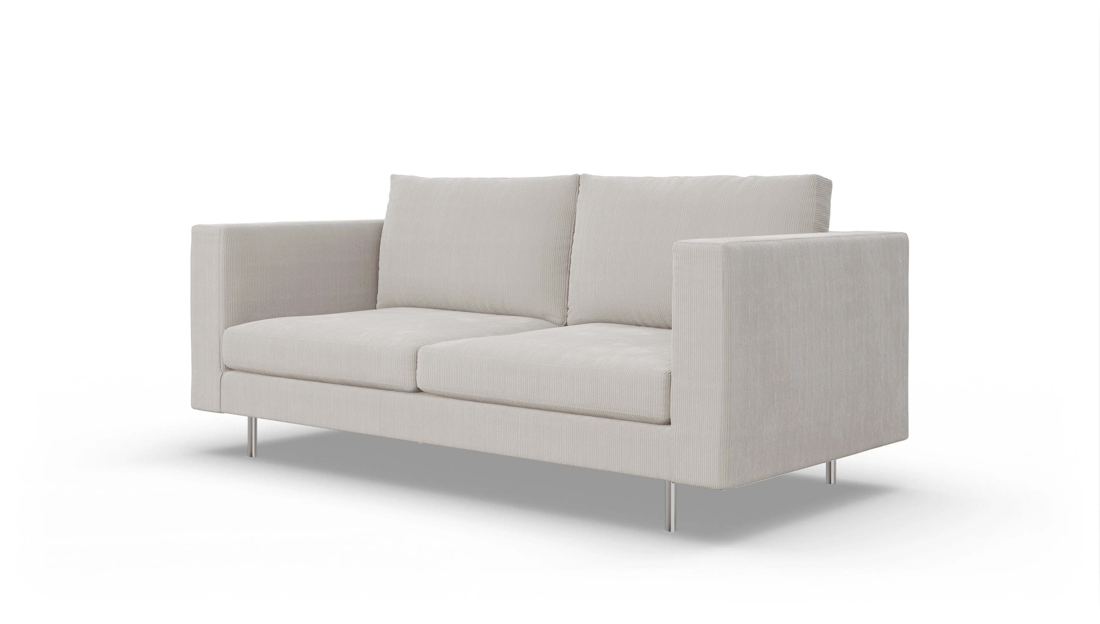 Ansicht des Produktes Silea 3-Sitzer in Cord weiß