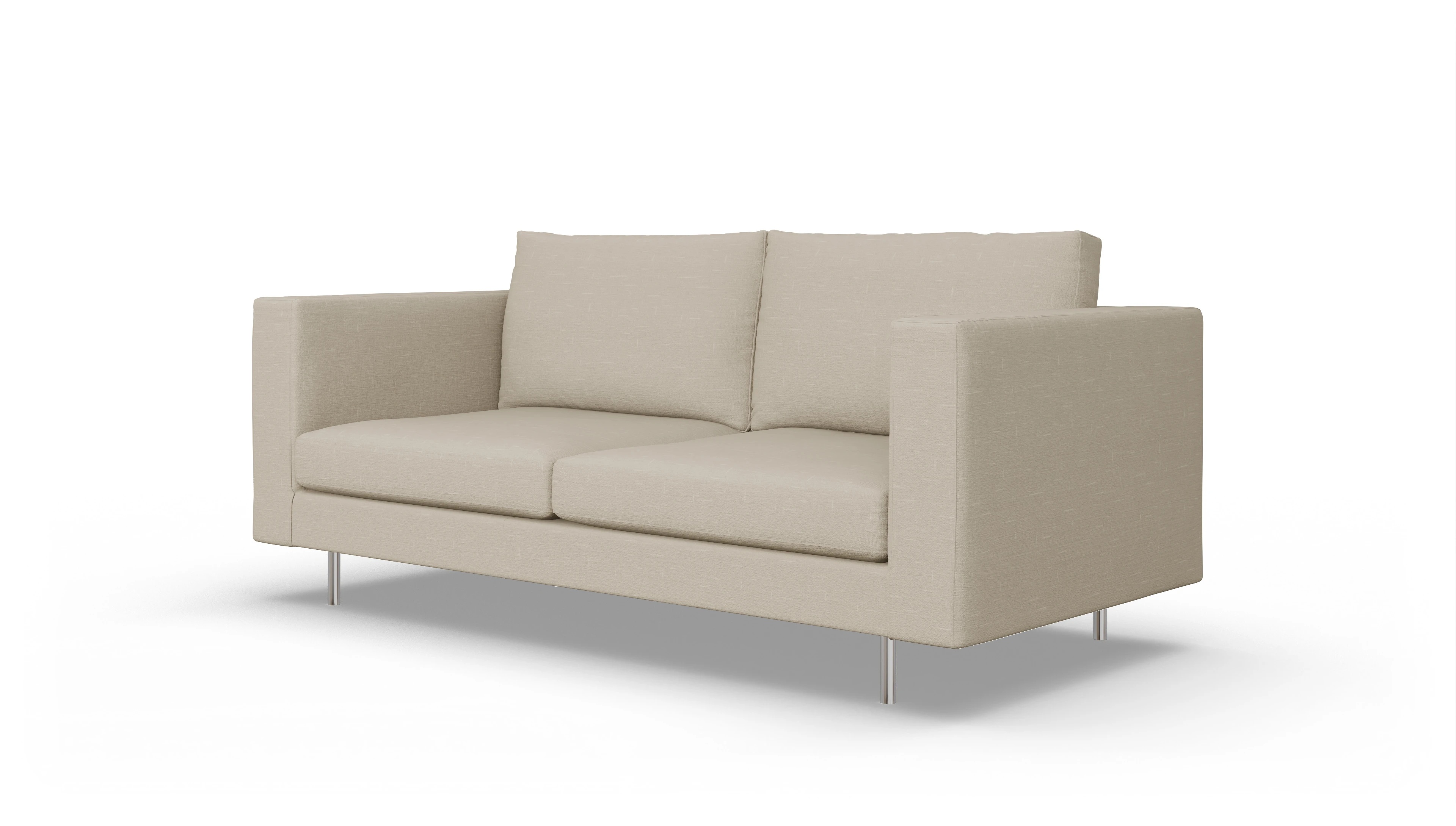 Design-Sofa Silea Ansicht des Produktes Silea 3-Sitzer in Stoff beige