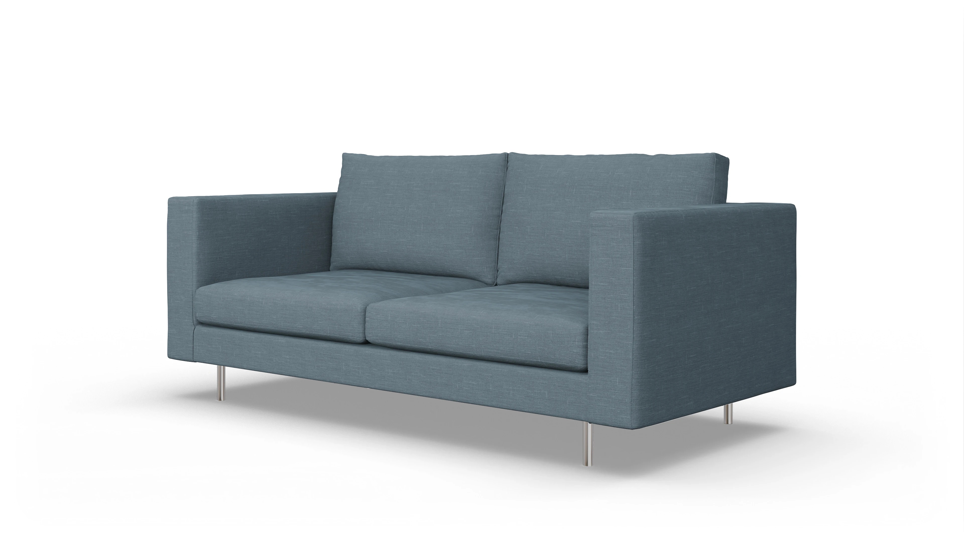 Design-Sofa Silea Ansicht des Produktes Silea 3-Sitzer in Stoff blau