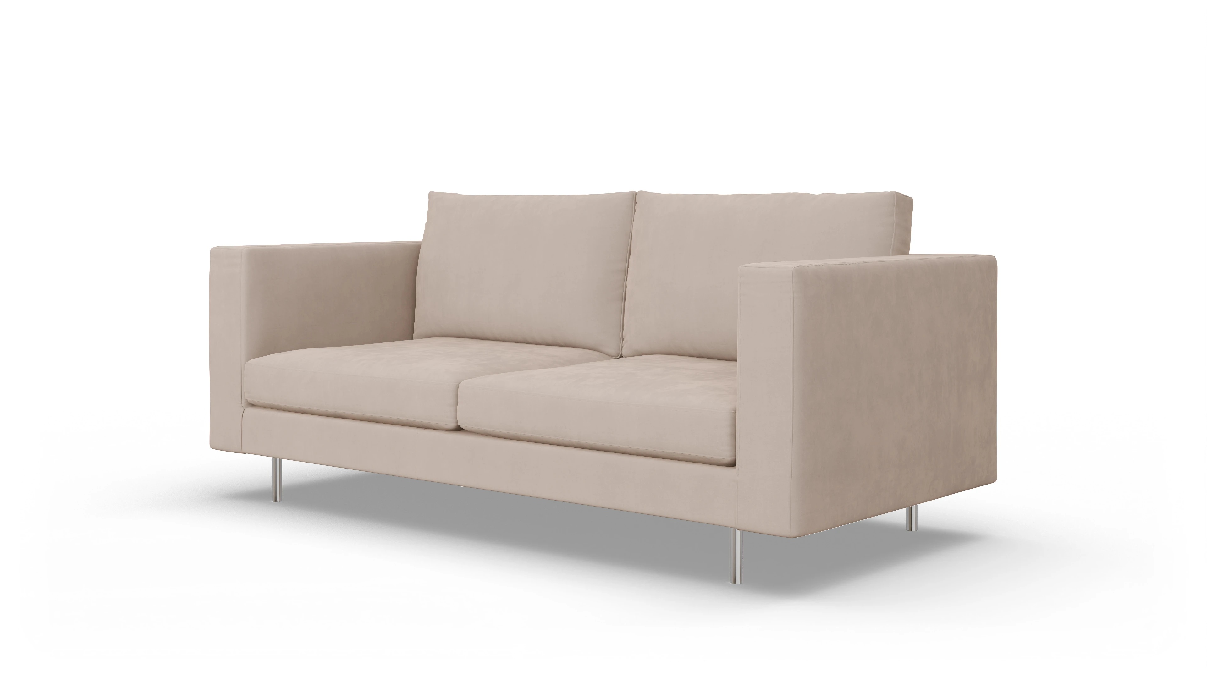 Design-Sofa Silea Ansicht des Produktes Silea 3-Sitzer in Samt beige