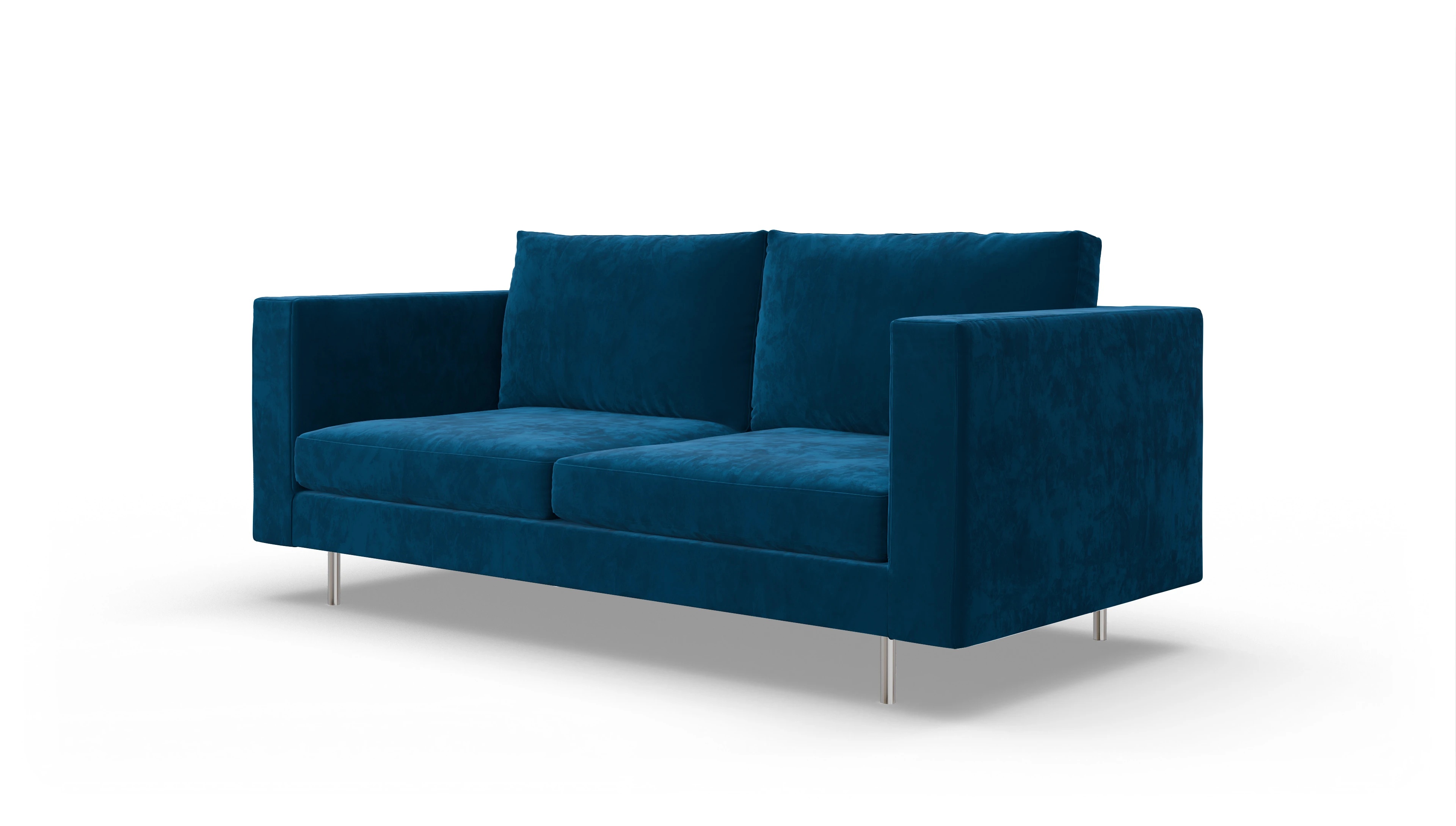 Ansicht des Produktes Silea 3-Sitzer in Samt blau