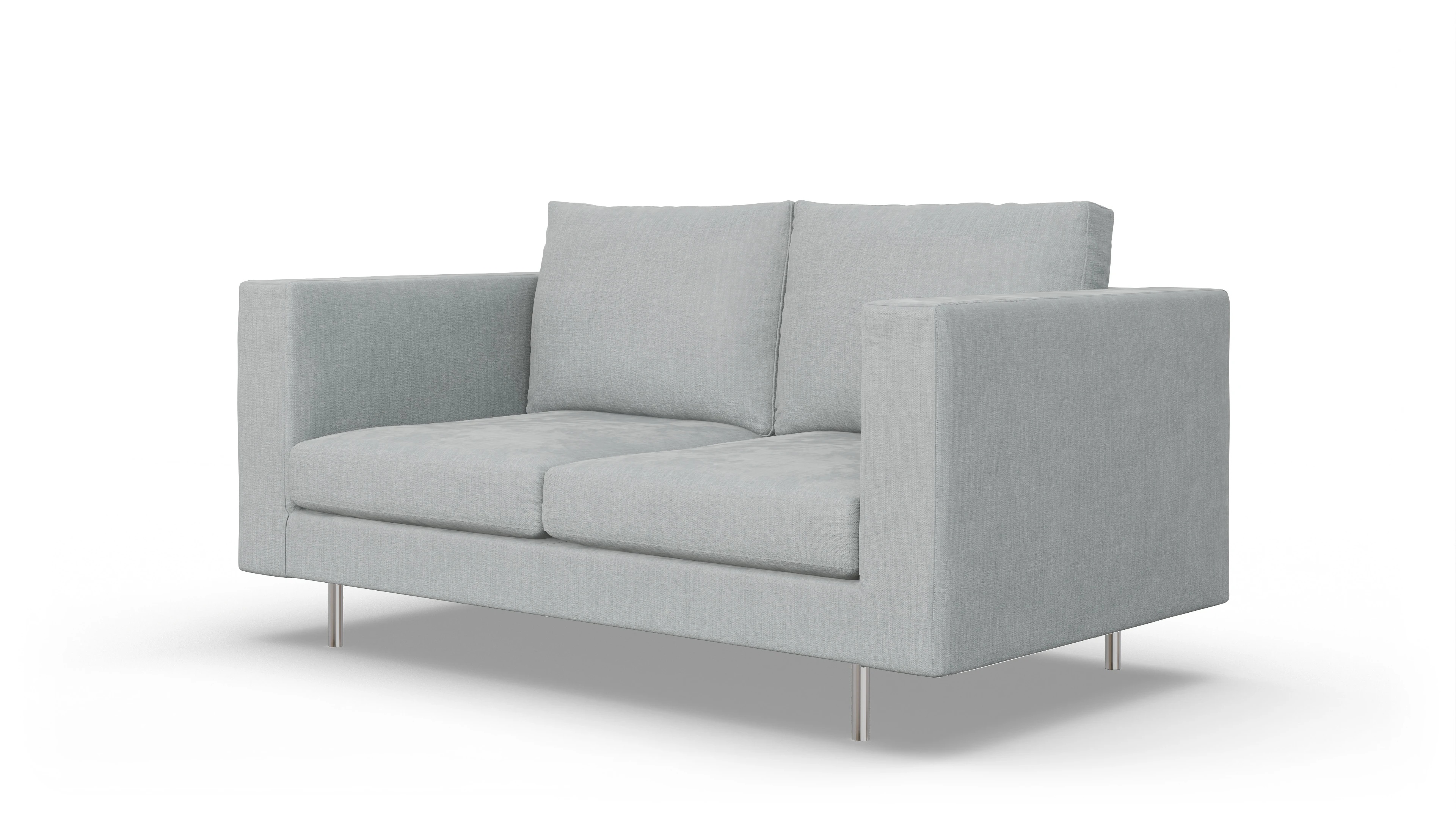Design-Sofa Silea Ansicht des Produktes Silea 2,5-Sitzer in Stoff grau