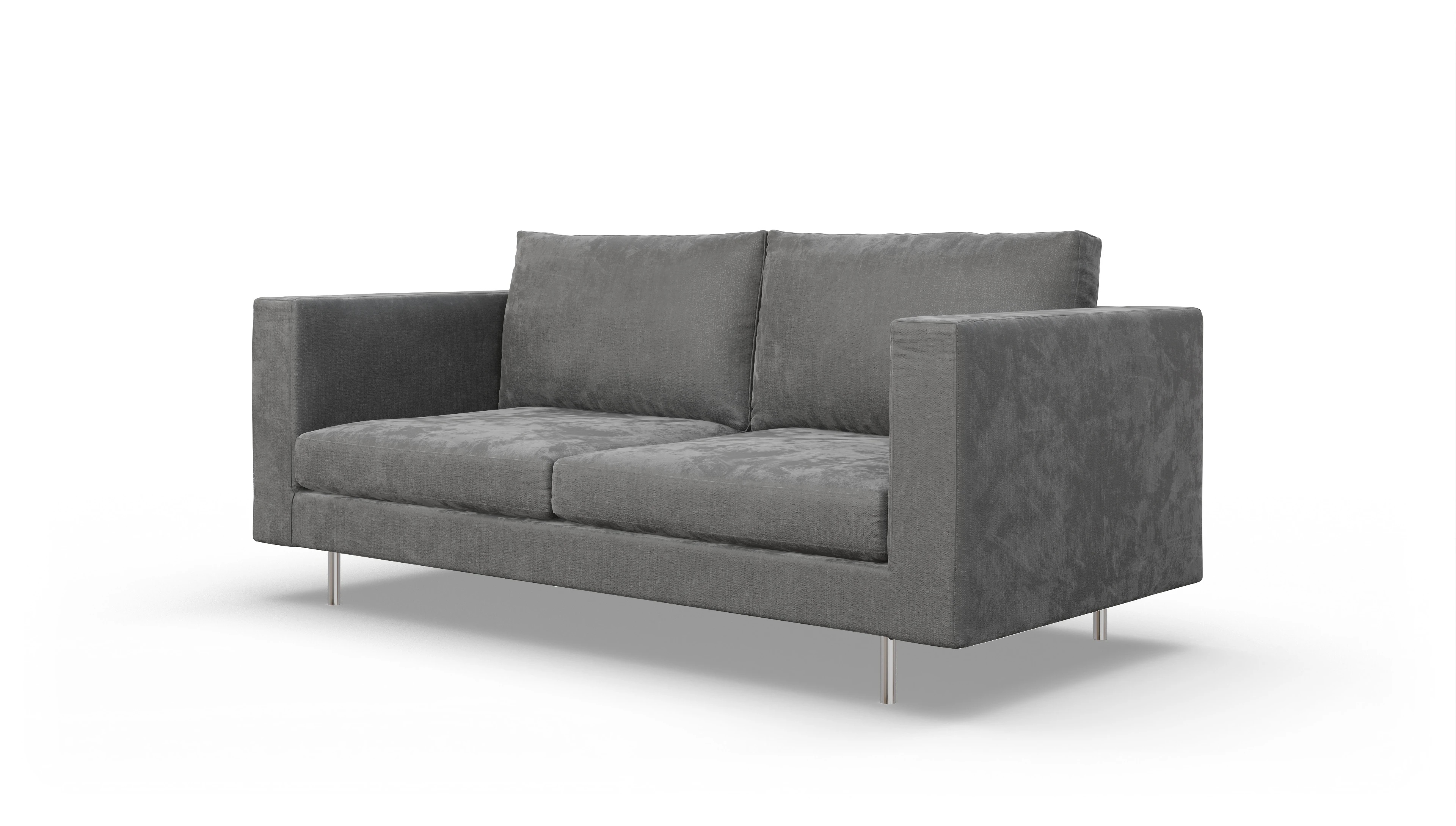 Design-Sofa Silea Ansicht des Produktes Silea 3-Sitzer in Stoff grau