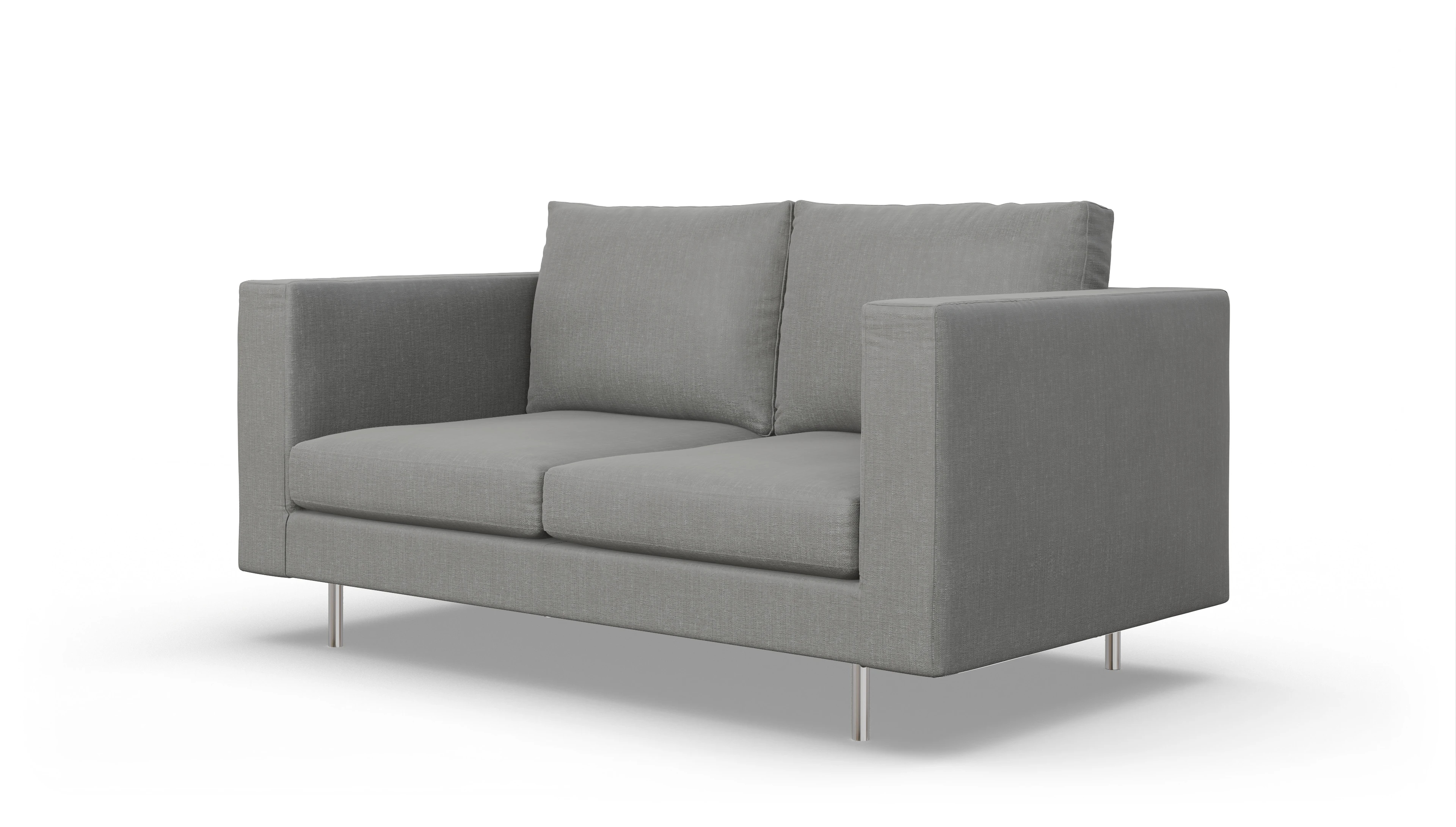 Design-Sofa Silea Ansicht des Produktes Silea 2,5-Sitzer in Stoff grau