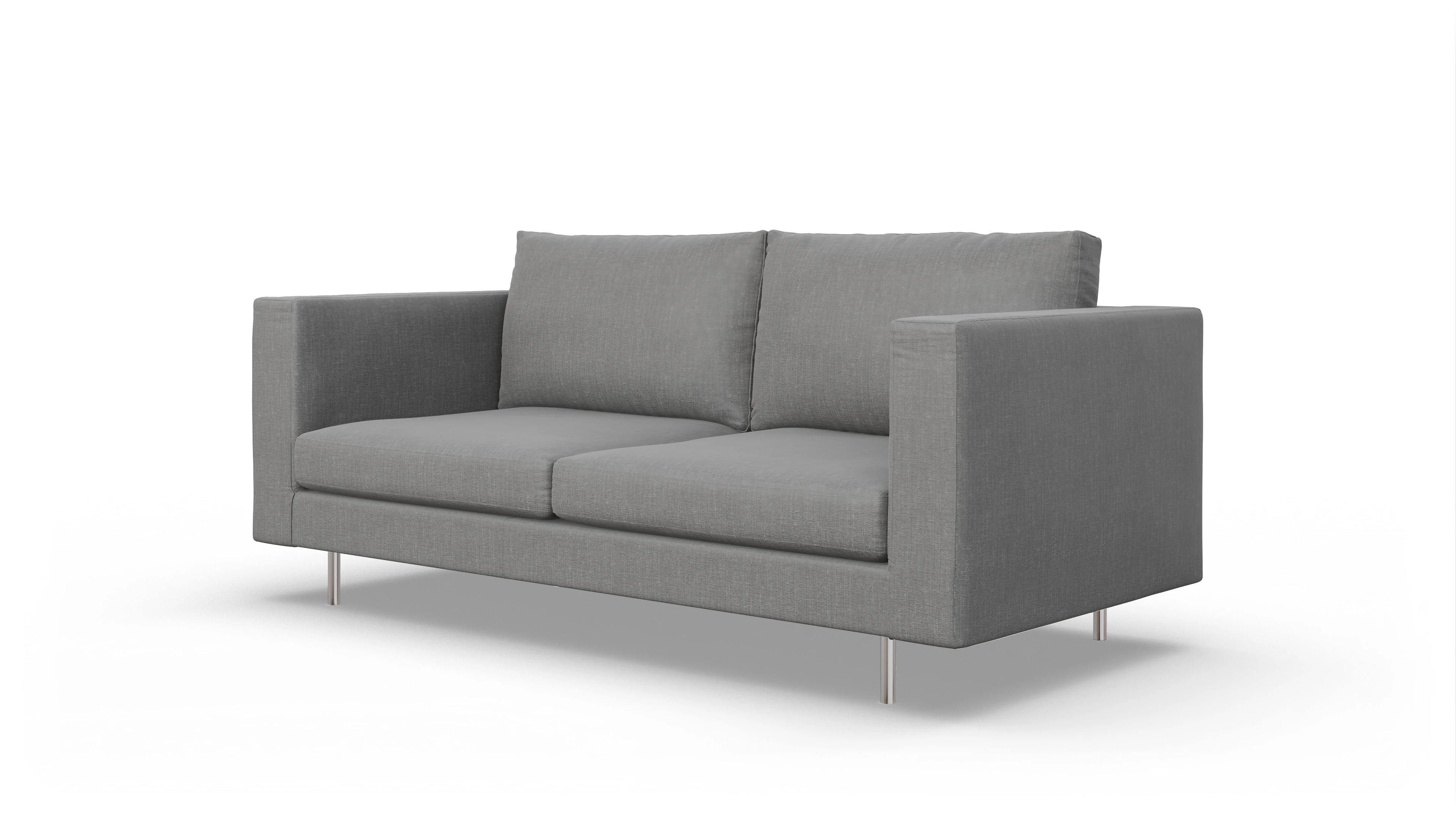 Ansicht des Produktes Silea 3-Sitzer in Stoff grau