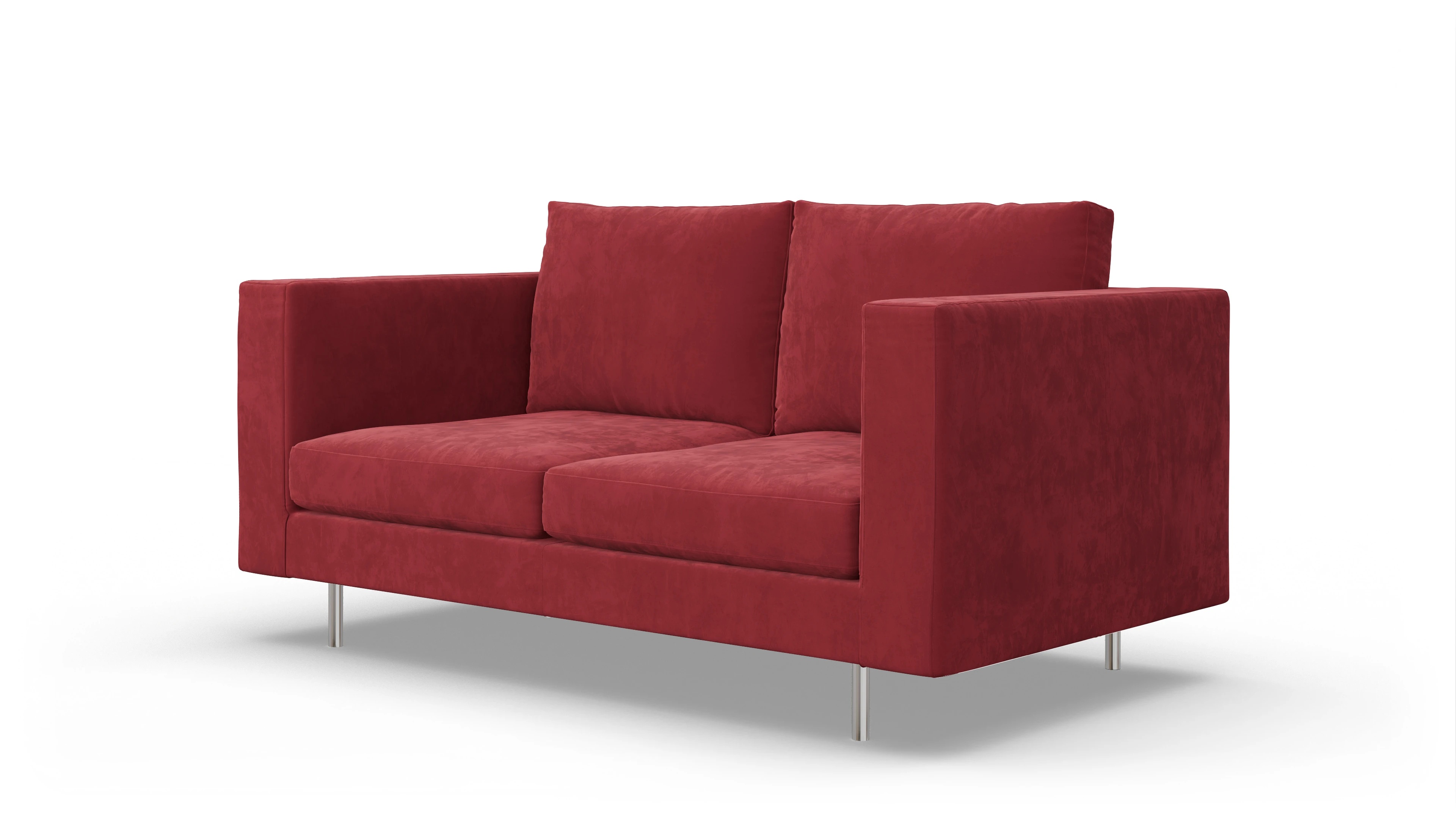 Ansicht des Produktes Silea 2,5-Sitzer in Samt rot