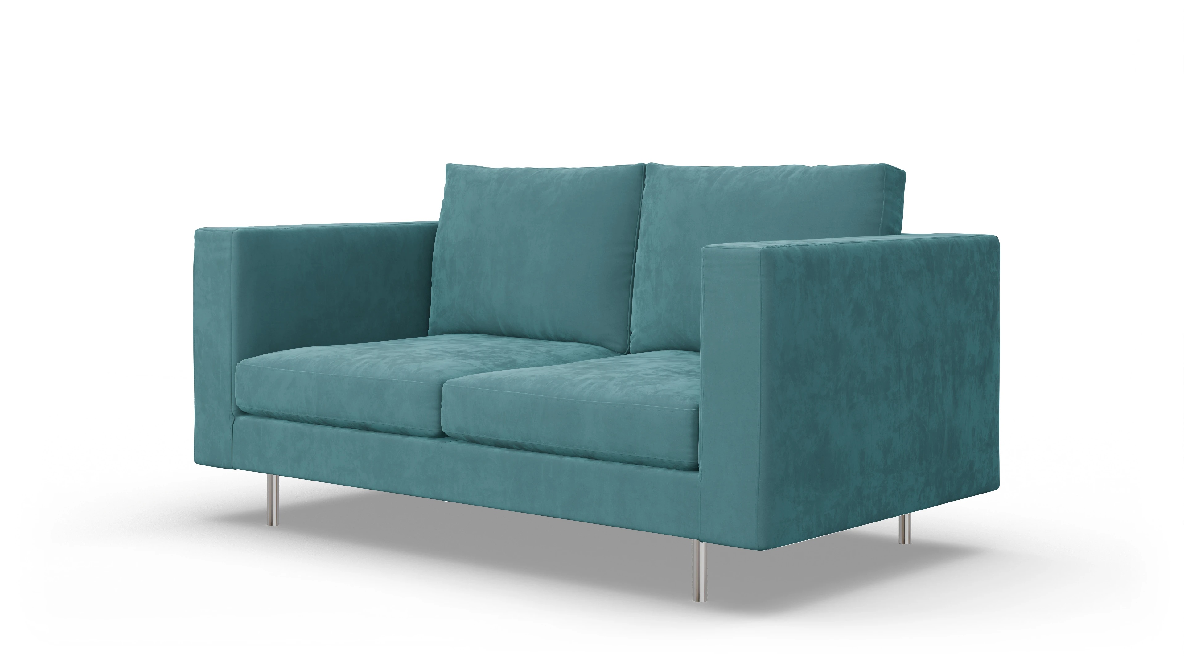 Ansicht des Produktes Silea 2,5-Sitzer in Samt blau