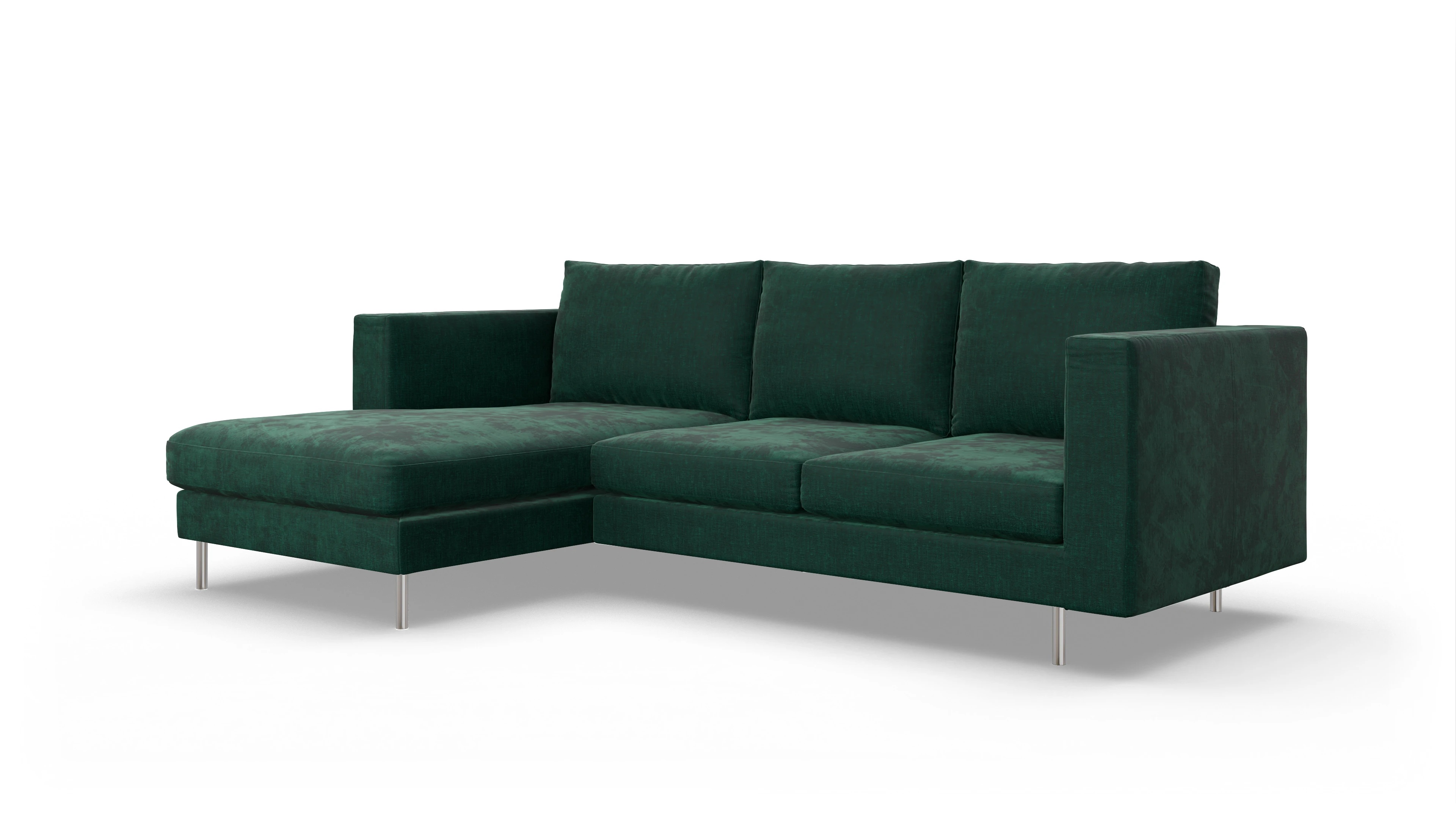 Ansicht des Produktes Silea Sofa mit Rec links in Stoff blau