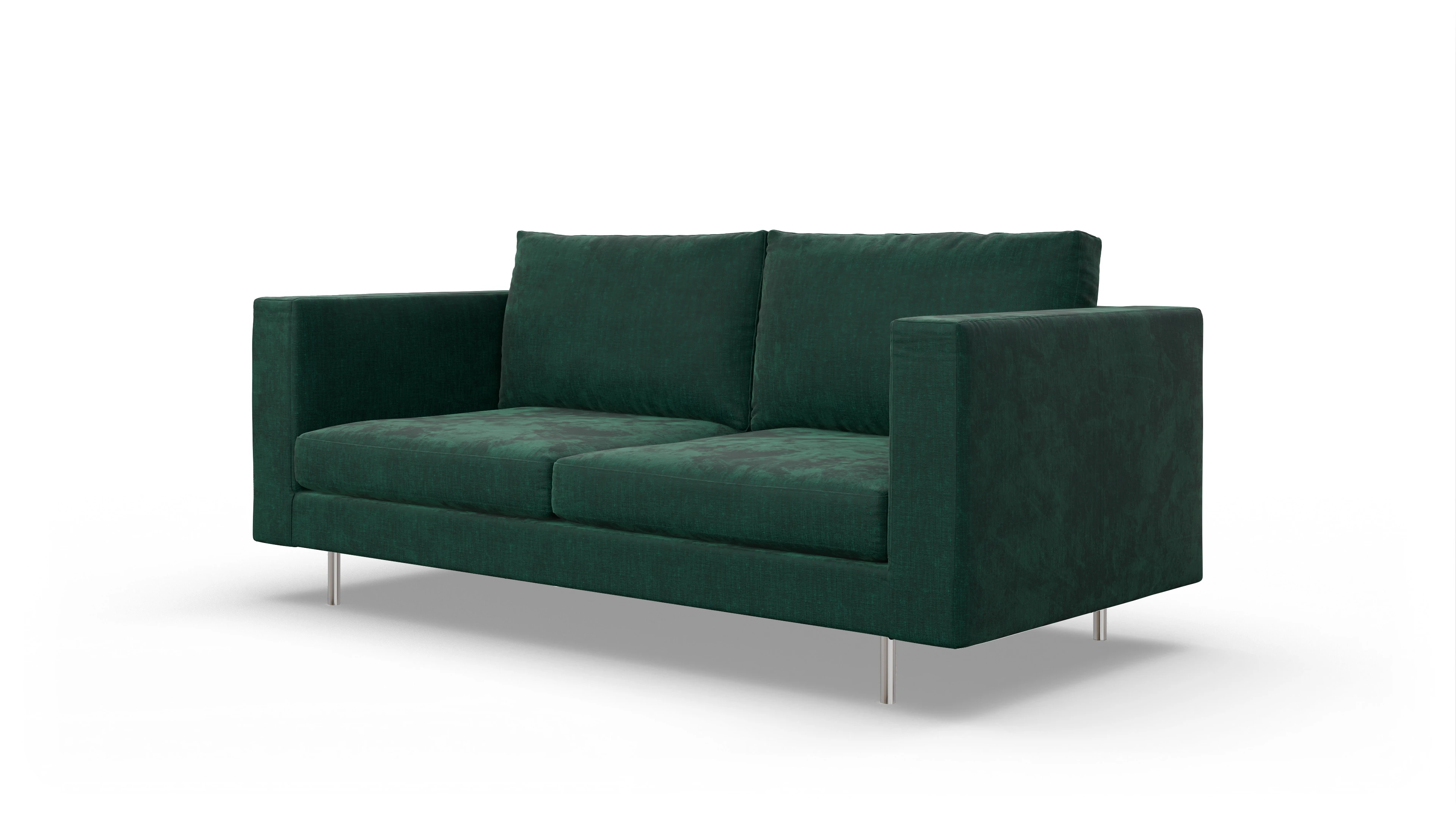 Design-Sofa Silea Ansicht des Produktes Silea 3-Sitzer in Stoff blau