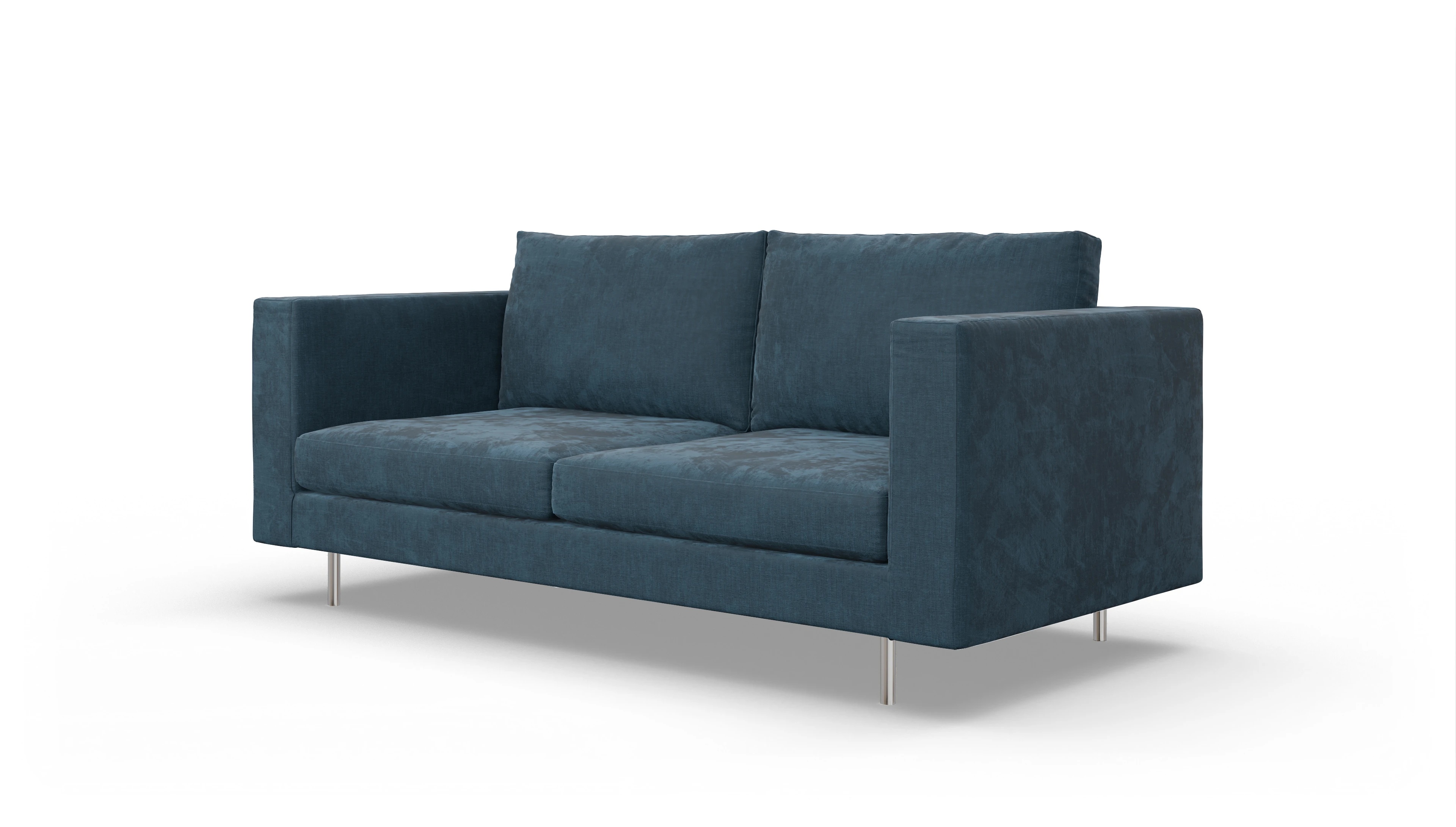Ansicht des Produktes Silea 3-Sitzer in Stoff blau
